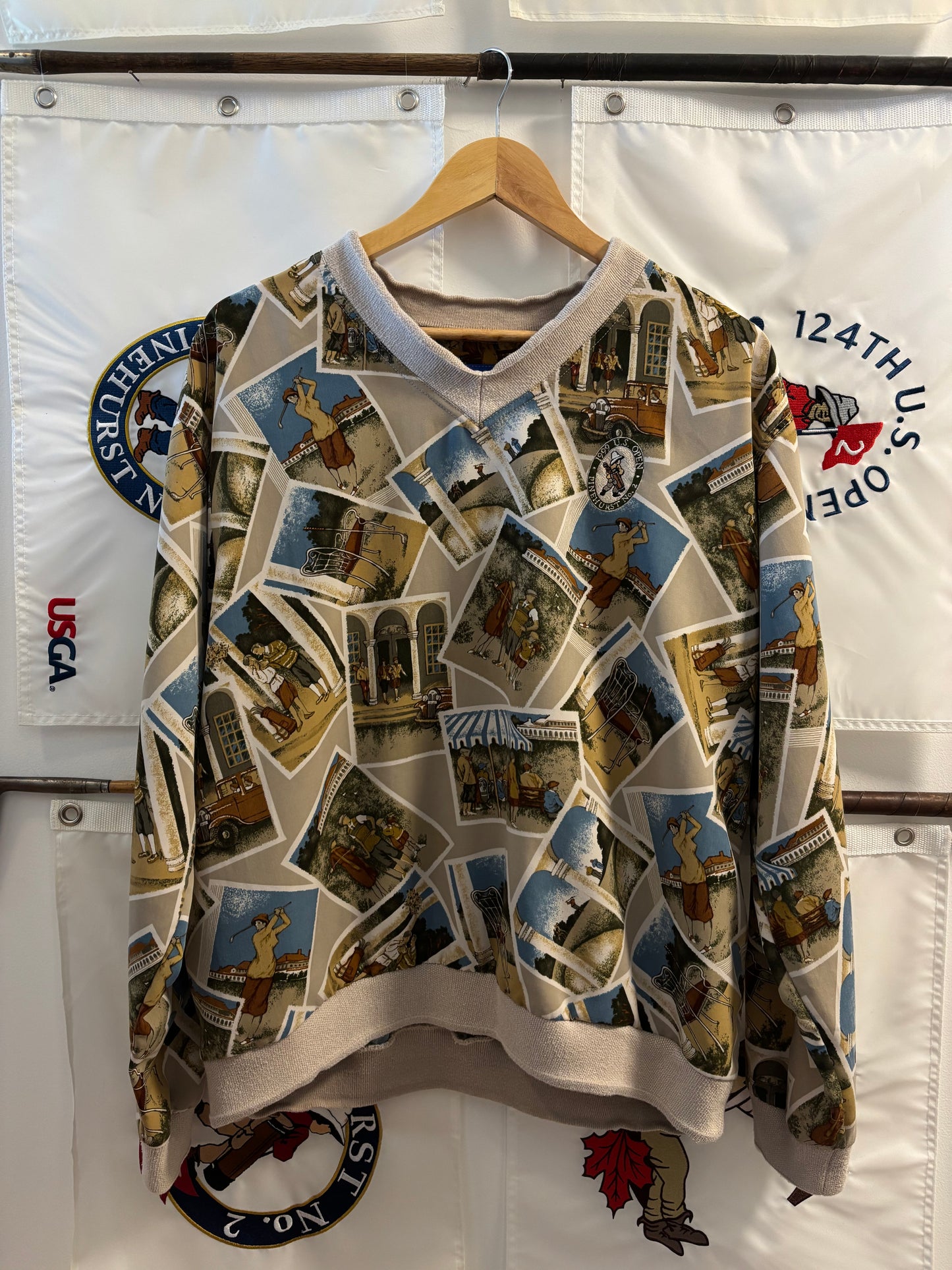 1999 Vintage Pinehurst US Open All Over Print Windbreaker