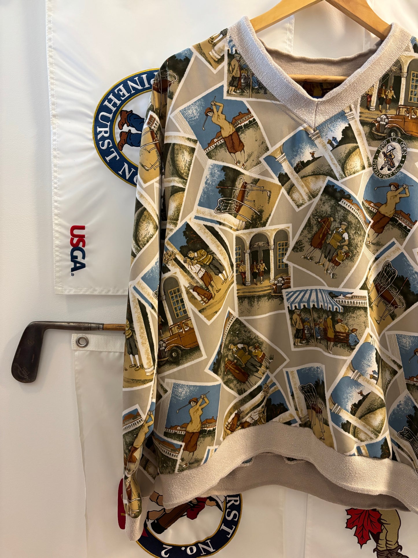1999 Vintage Pinehurst US Open All Over Print Windbreaker