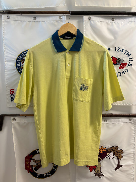 1990s Vintage Titleist USA Logo Yellow