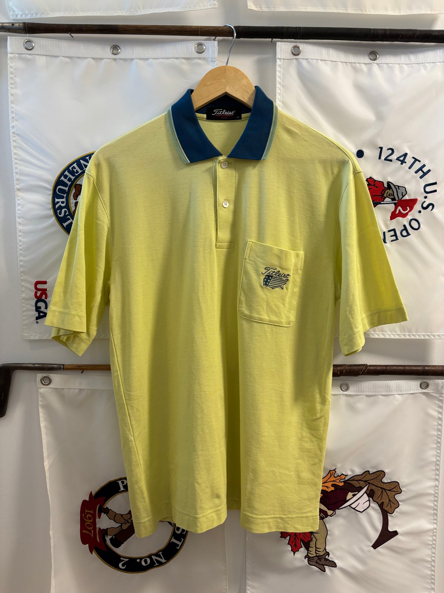 1990s Vintage Titleist USA Logo Yellow