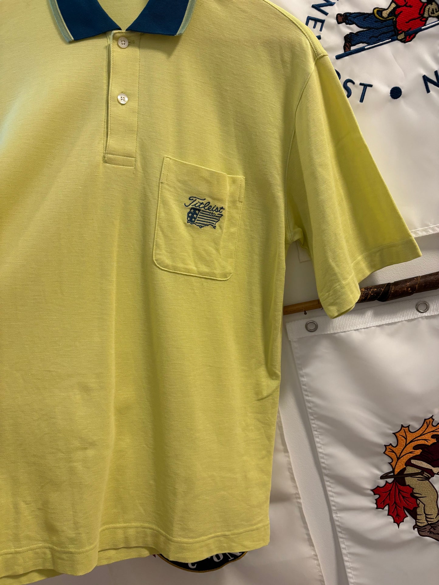 1990s Vintage Titleist USA Logo Yellow