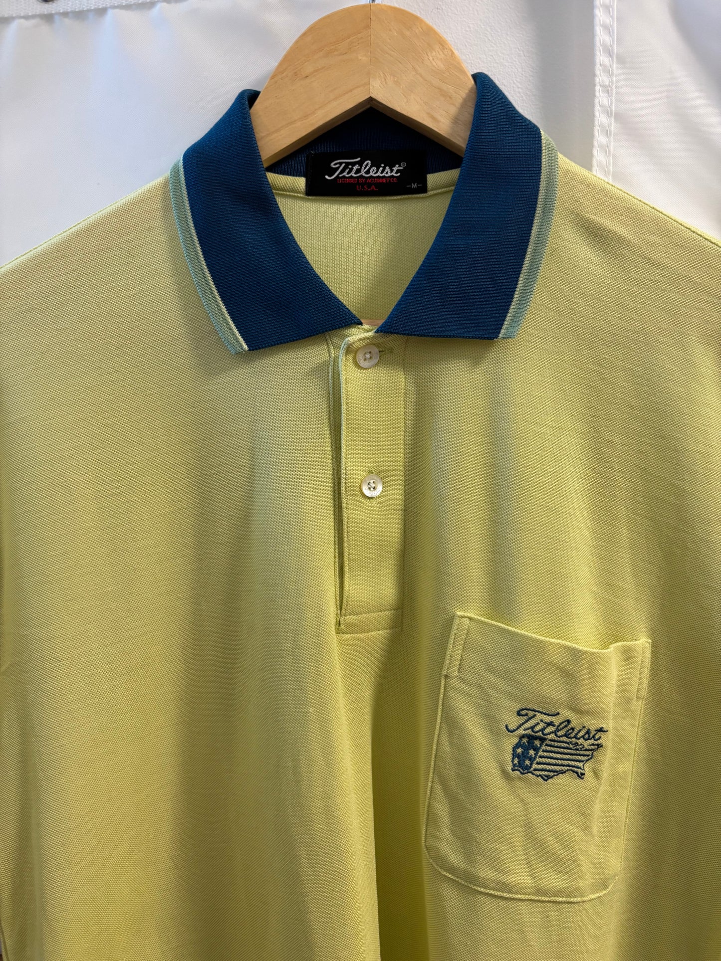 1990s Vintage Titleist USA Logo Yellow