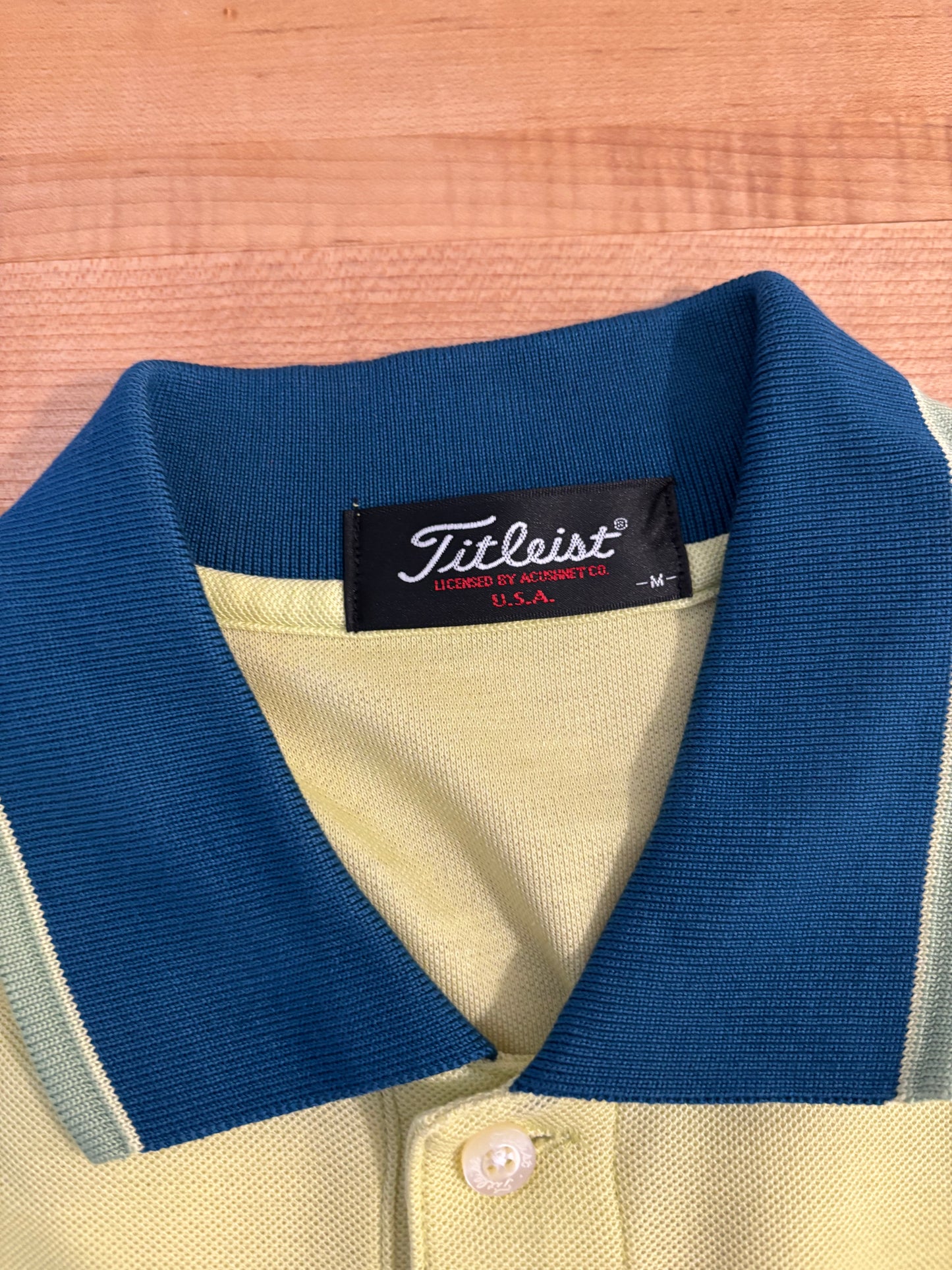 1990s Vintage Titleist USA Logo Yellow
