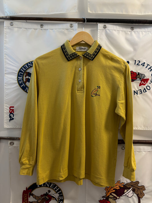 1990s Vintage Titleist Golf Bag Longsleeve Polo