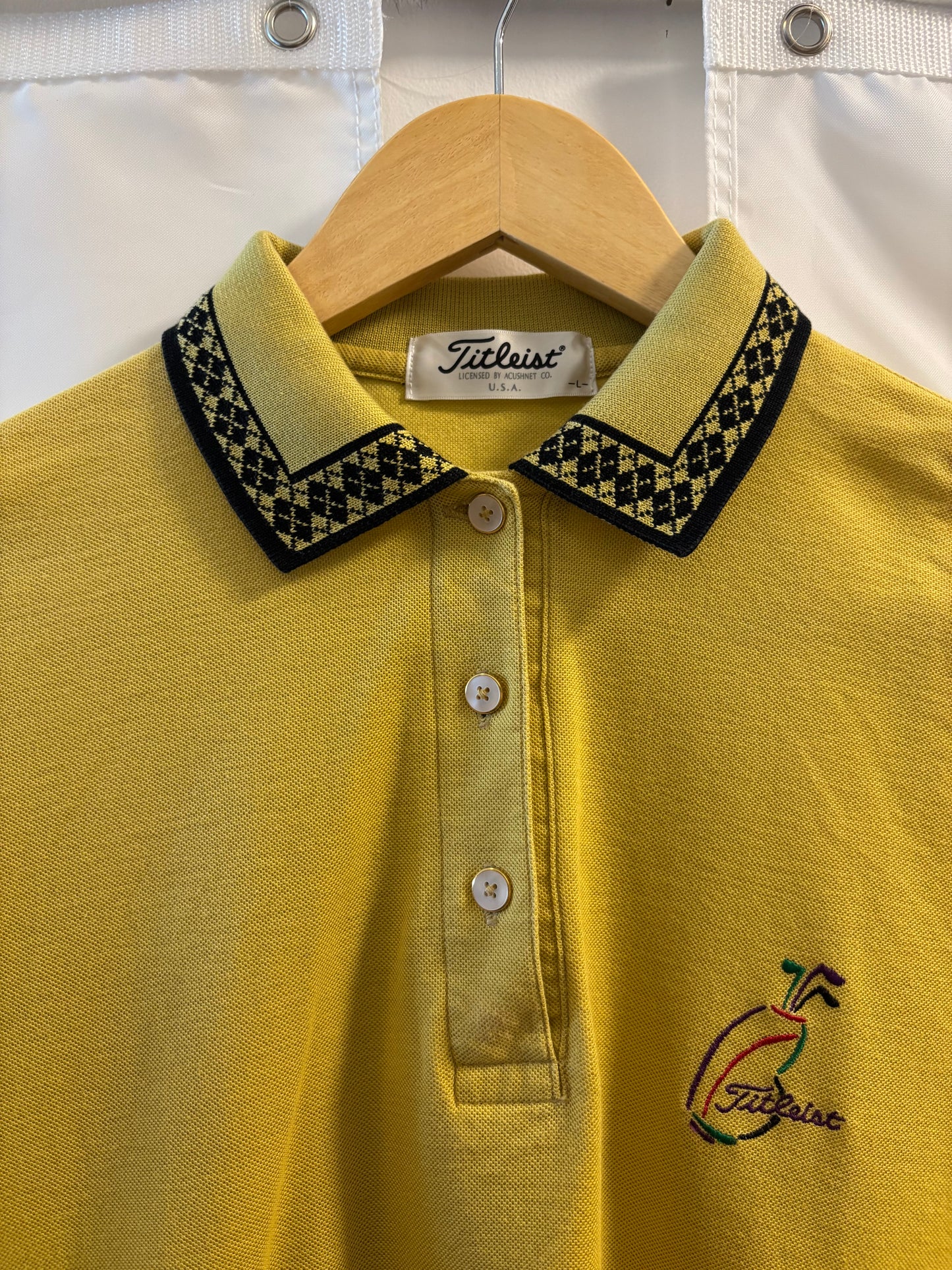 1990s Vintage Titleist Golf Bag Longsleeve Polo