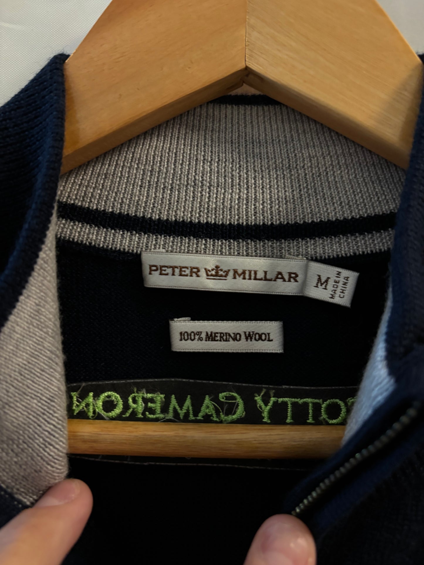 2000s Scotty Cameron Peter Millar Merino Wool Quarter Zip Sweater