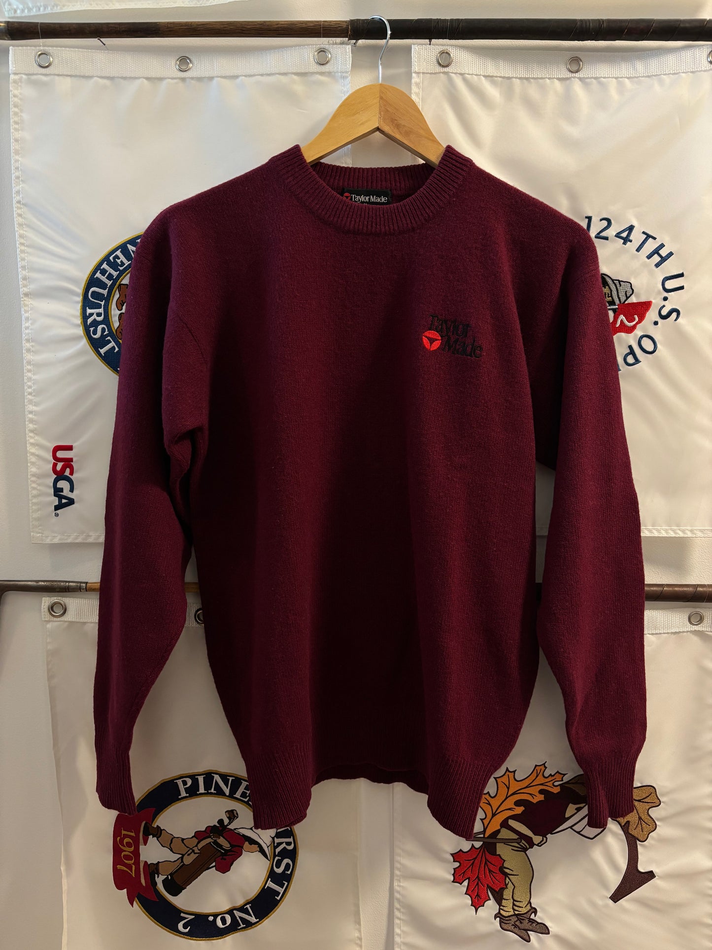 1990s Vintage Taylormade Classic Logo Wool Sweater