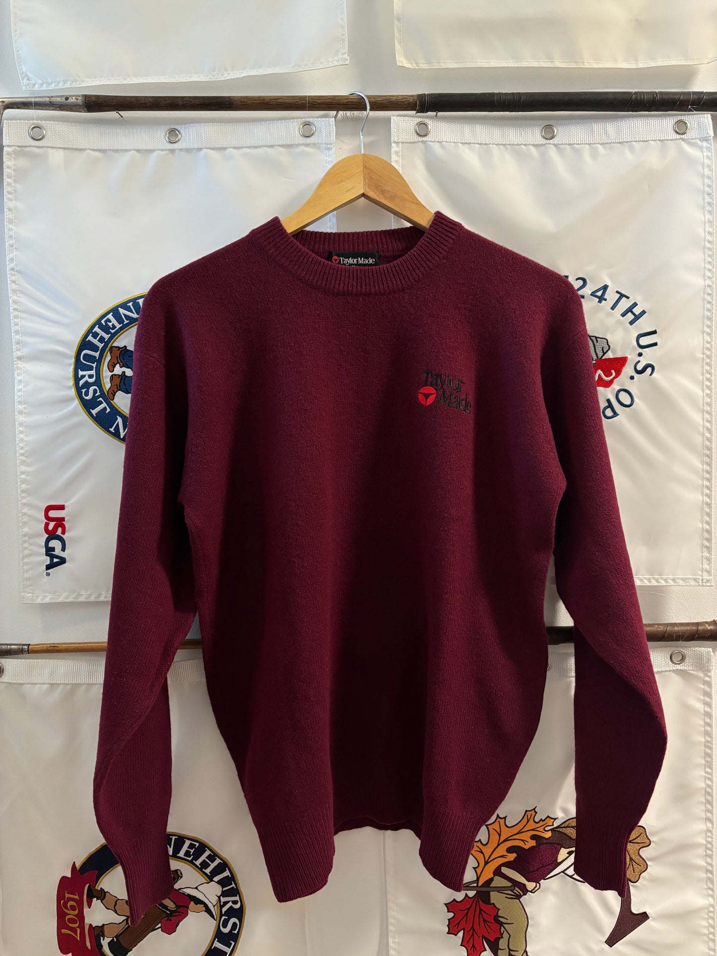 1990s Vintage Taylormade Classic Logo Wool Sweater
