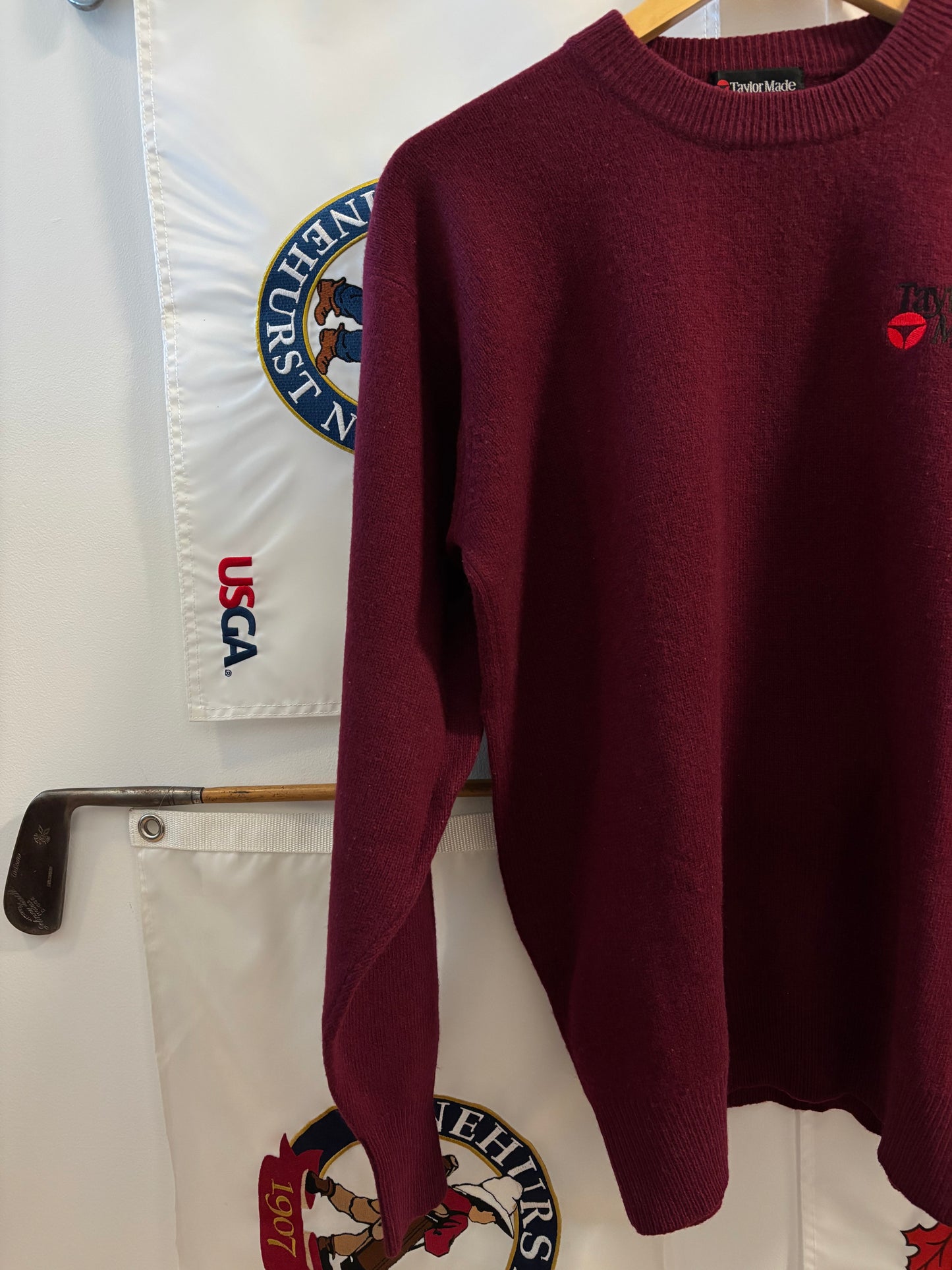 1990s Vintage Taylormade Classic Logo Wool Sweater