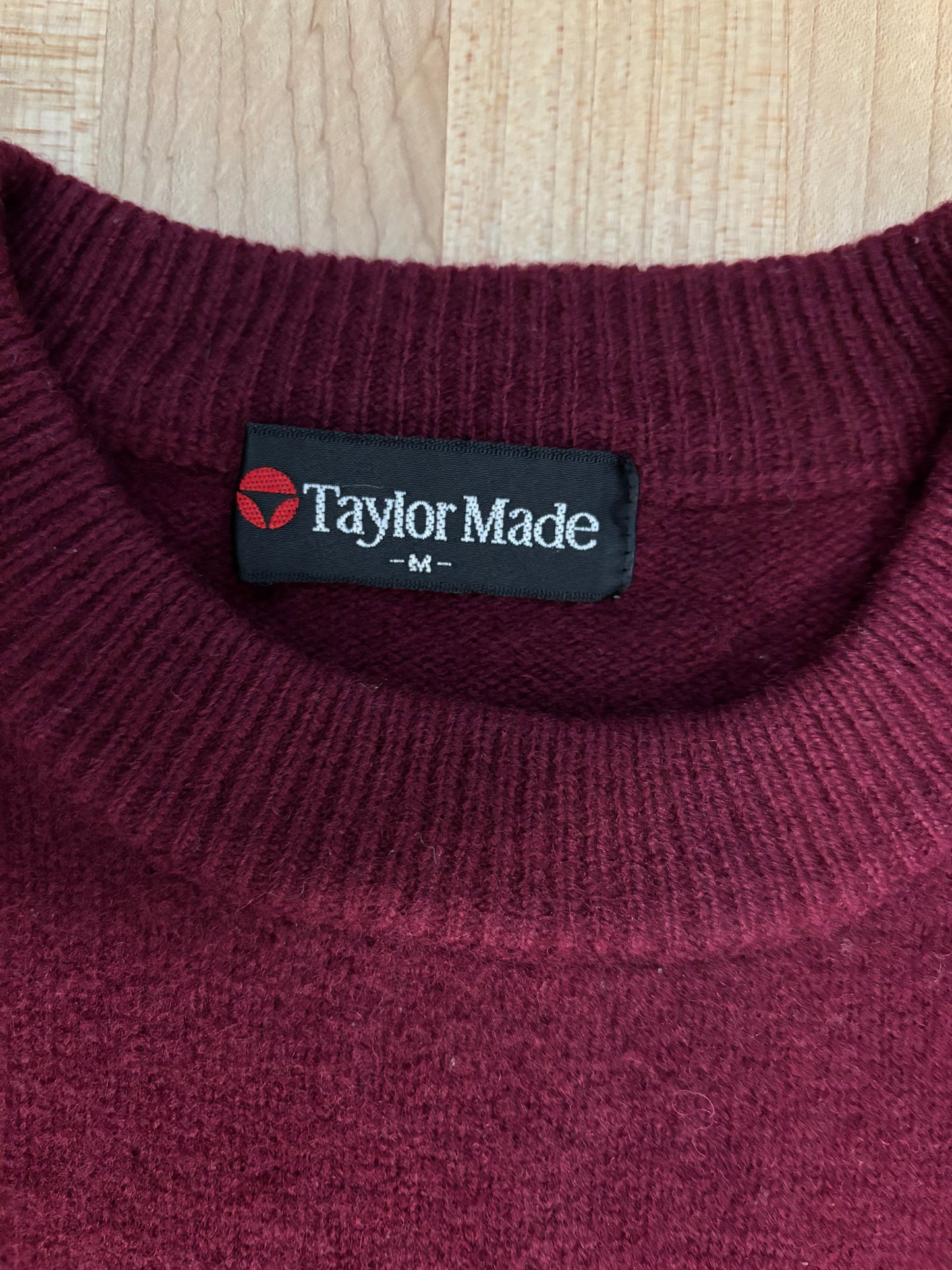1990s Vintage Taylormade Classic Logo Wool Sweater