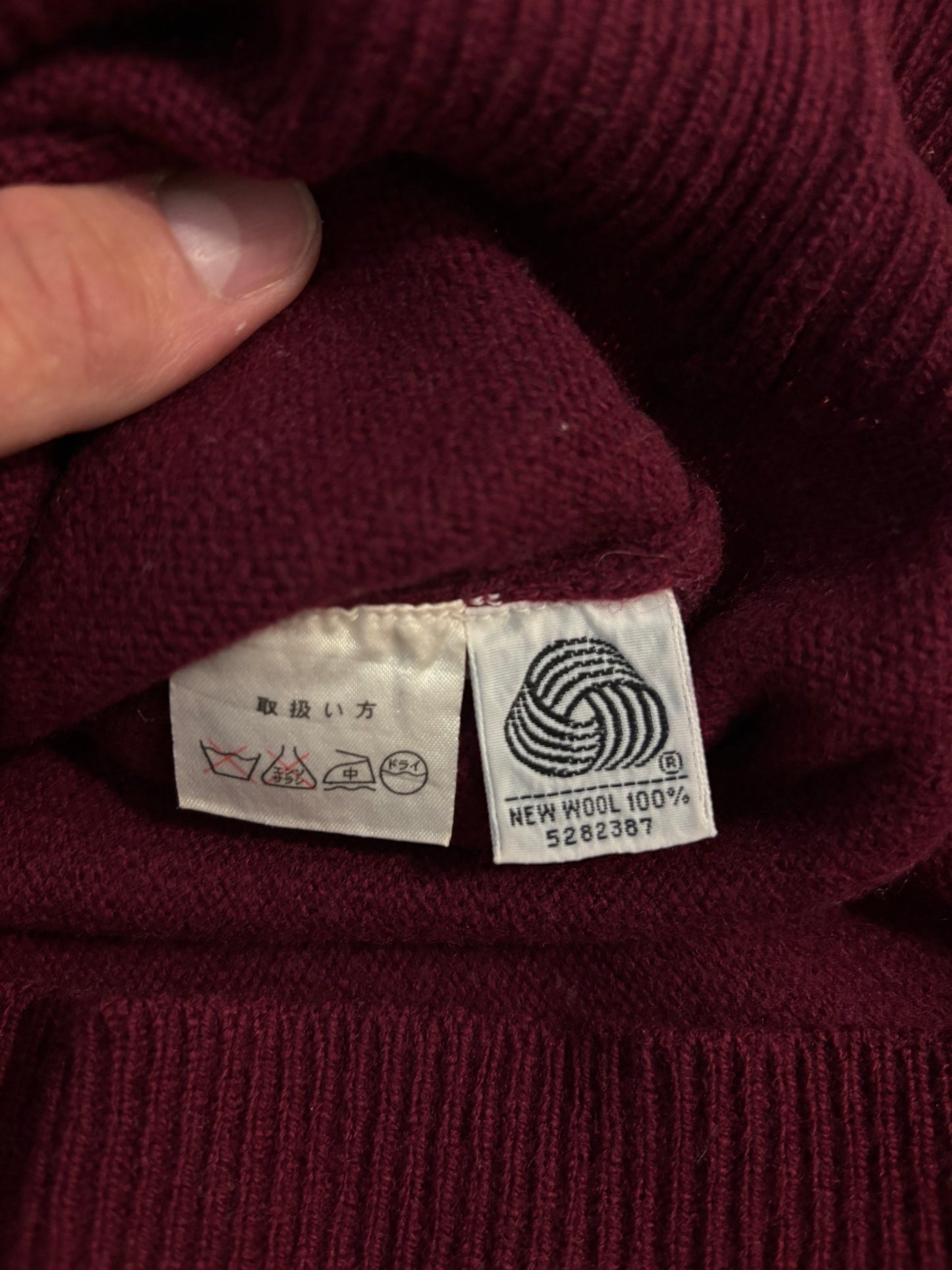 1990s Vintage Taylormade Classic Logo Wool Sweater