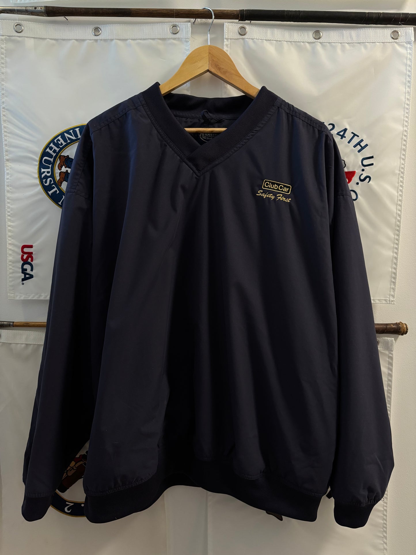 1990s Vintage Club Car Safety First Golf Cart Windbreaker