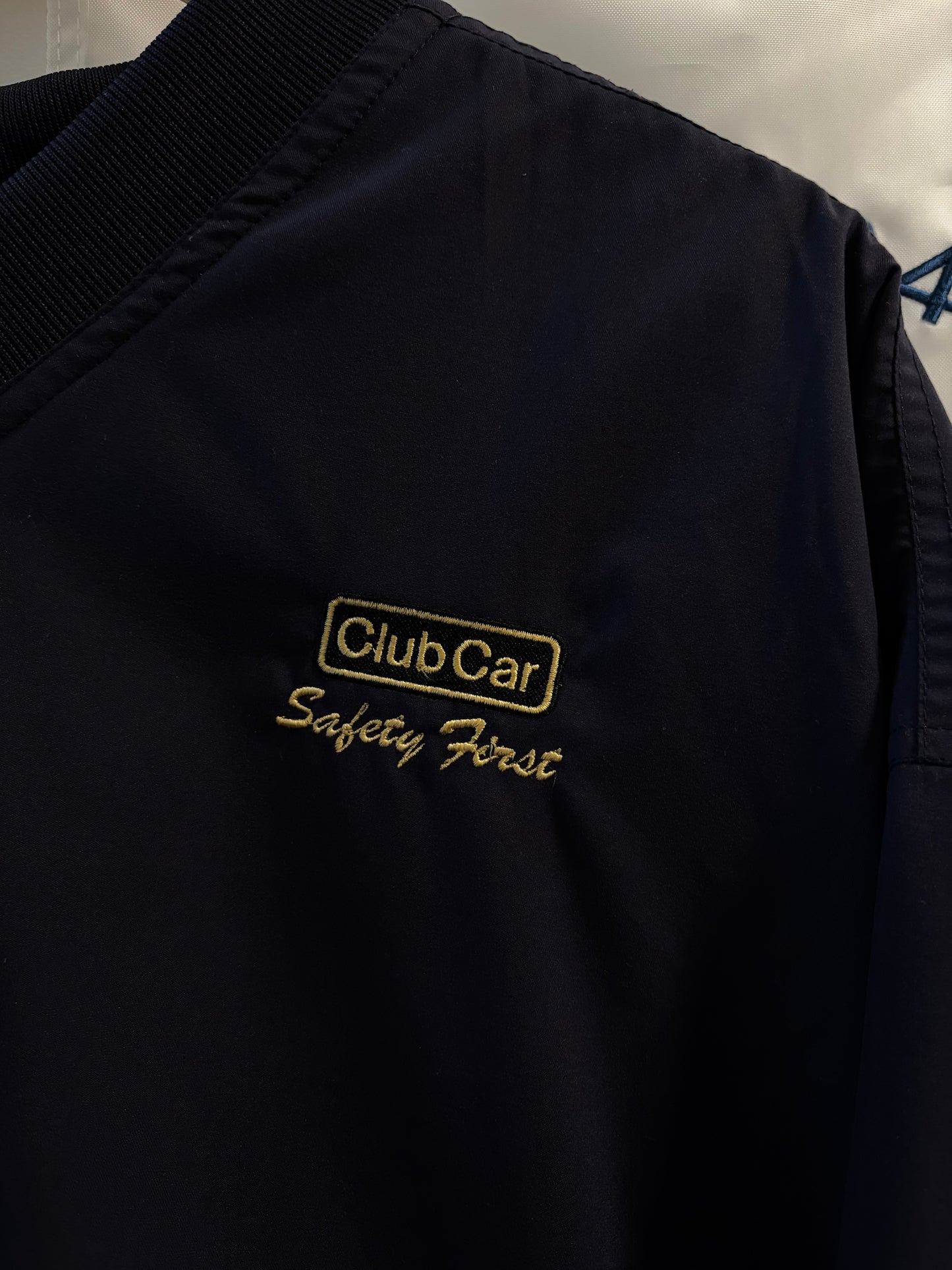 1990s Vintage Club Car Safety First Golf Cart Windbreaker