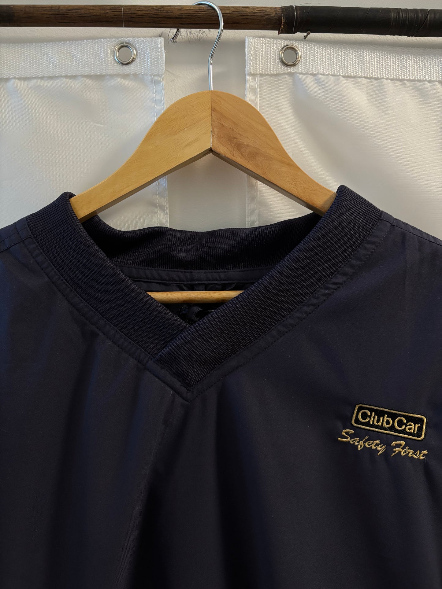 1990s Vintage Club Car Safety First Golf Cart Windbreaker