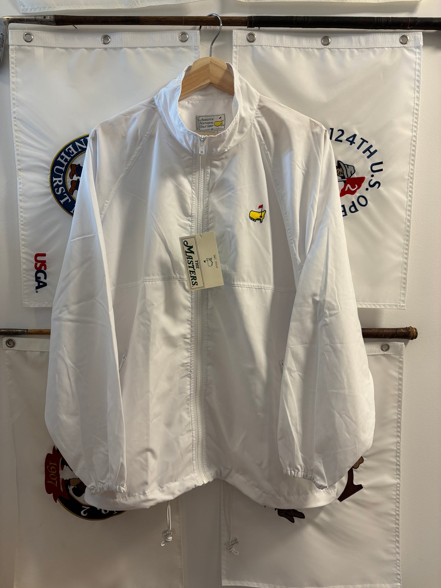 1990s Vintage Masters Slazenger White Windbreaker