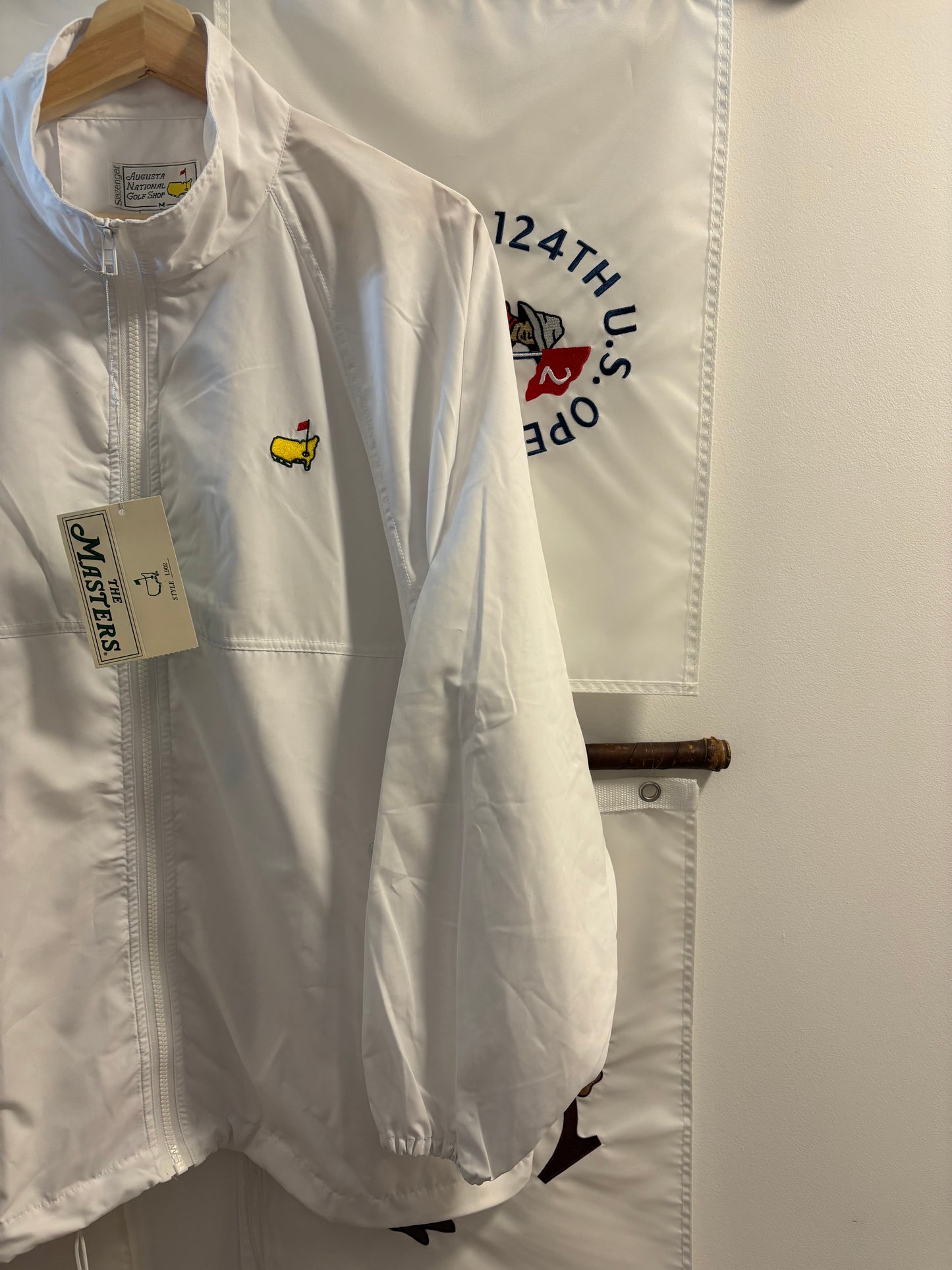 1990s Vintage Masters Slazenger White Windbreaker