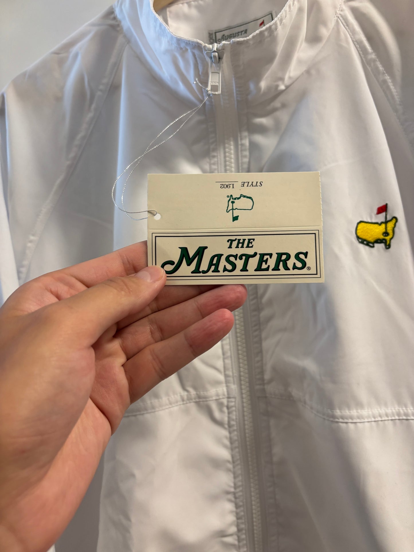1990s Vintage Masters Slazenger White Windbreaker