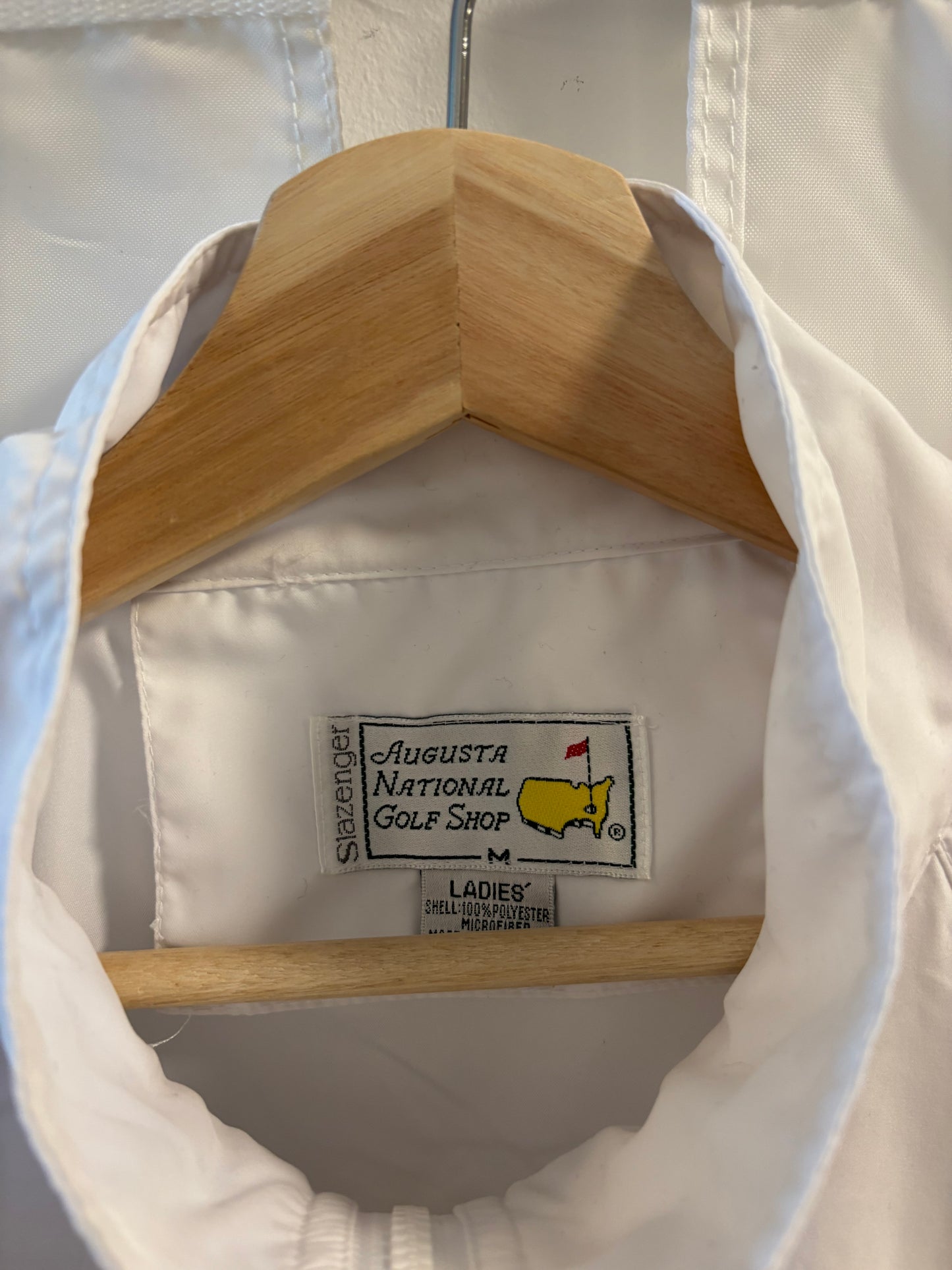 1990s Vintage Masters Slazenger White Windbreaker