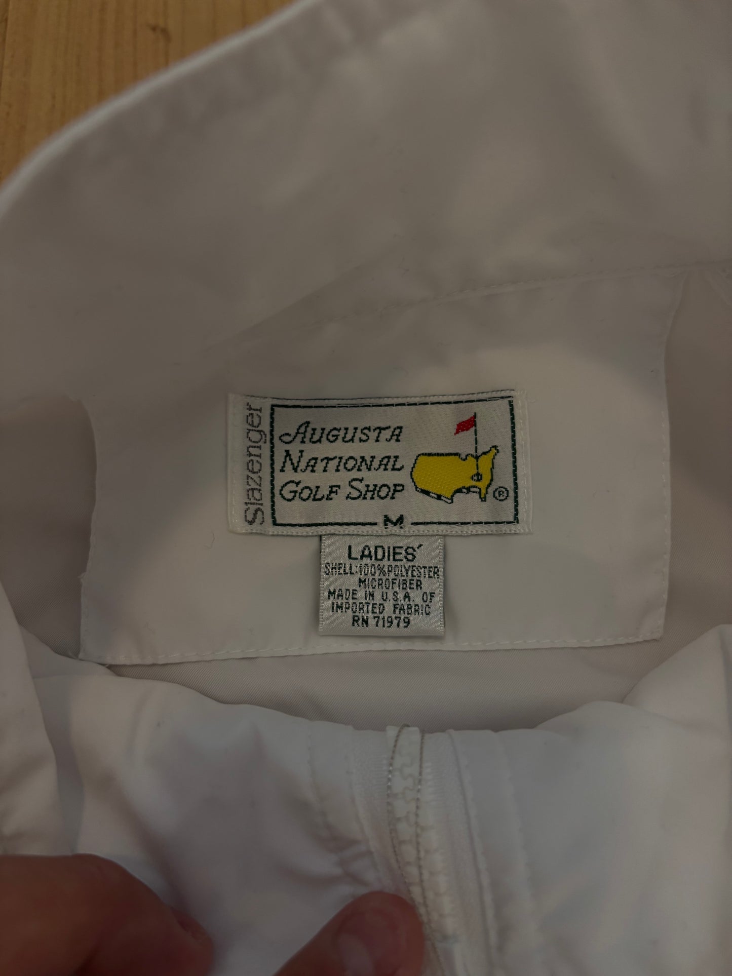 1990s Vintage Masters Slazenger White Windbreaker