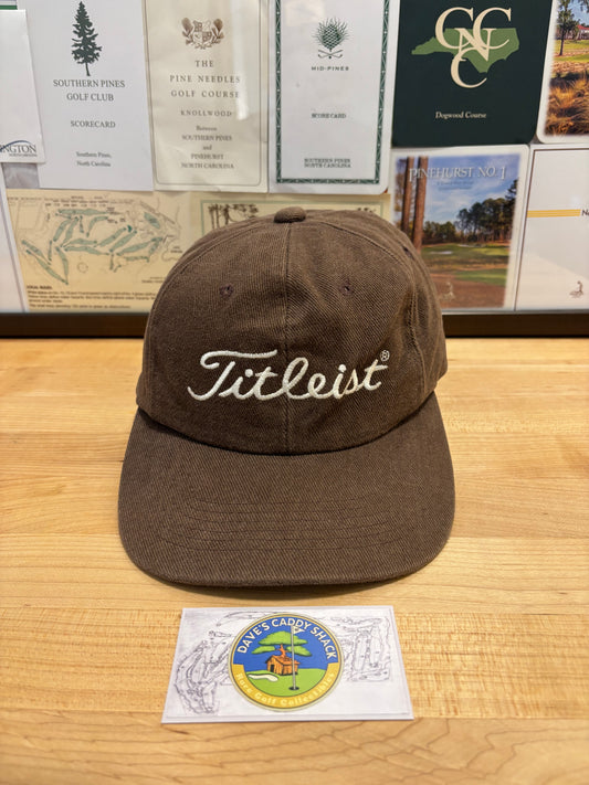 1990s Vintage Titleist Script Hat Green