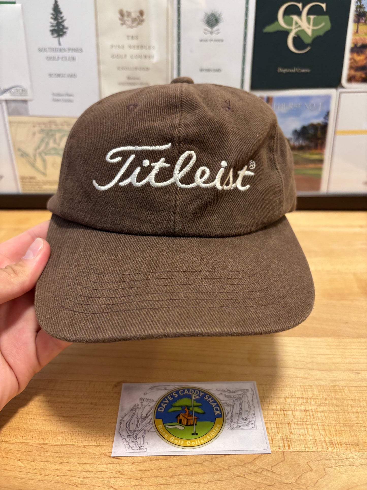 1990s Vintage Titleist Script Hat Green