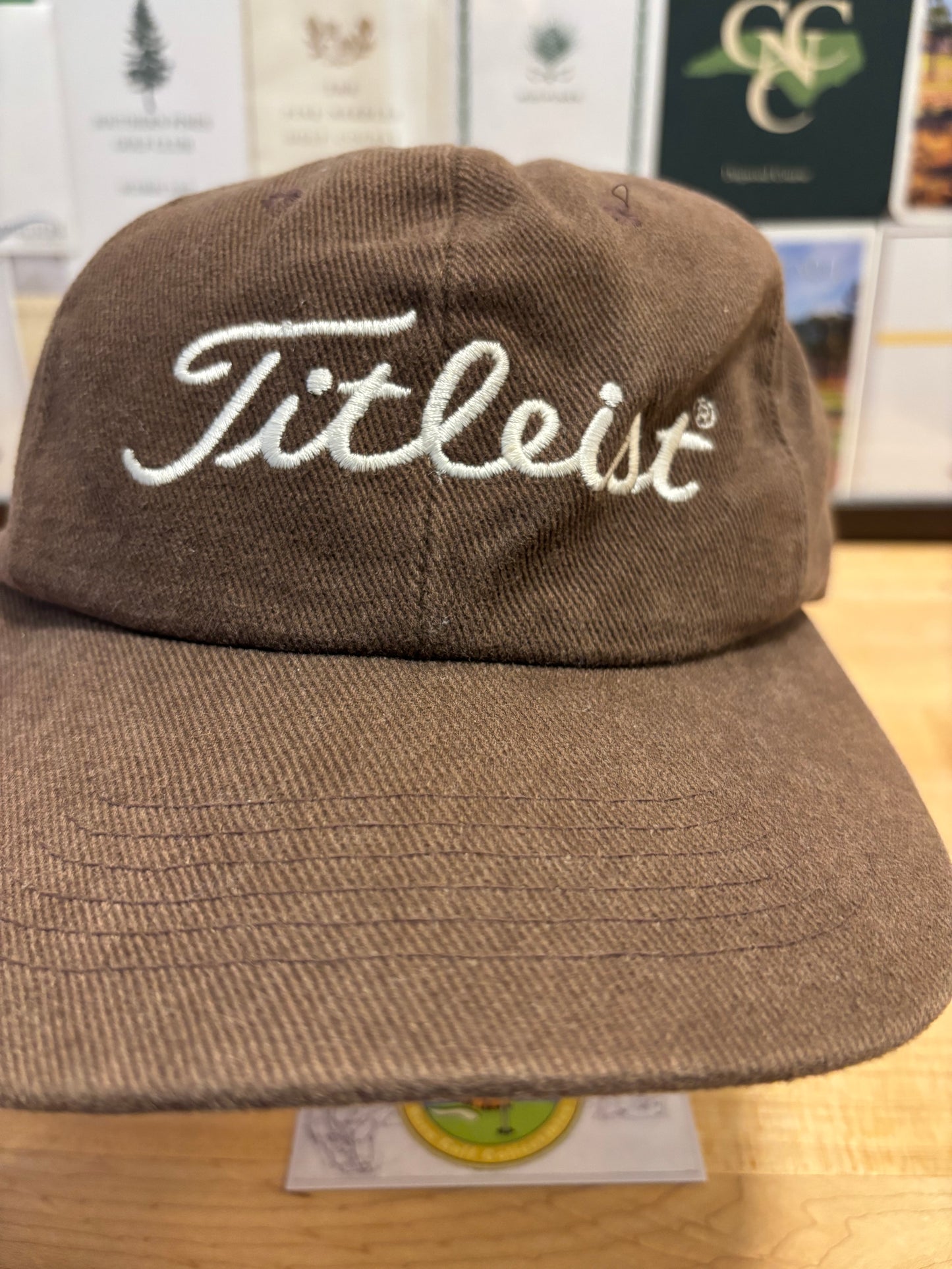 1990s Vintage Titleist Script Hat Green