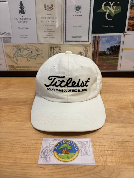 1990s Vintage Titleist Golf Symbol of Excellence Hat