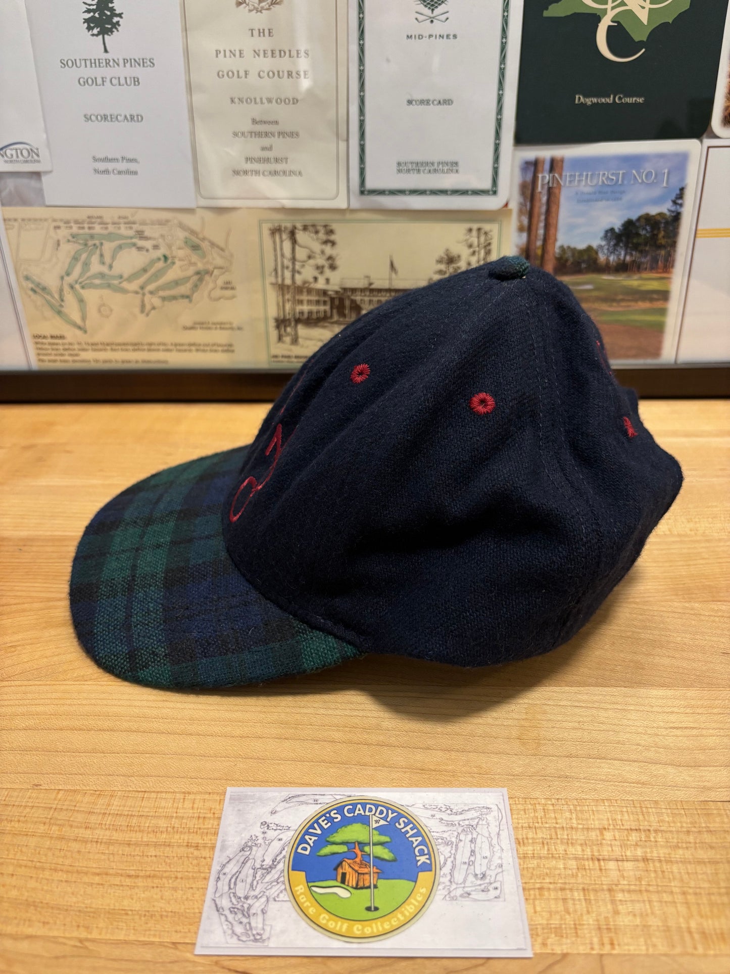 1990s Vintage Ping Tartan Script Hat