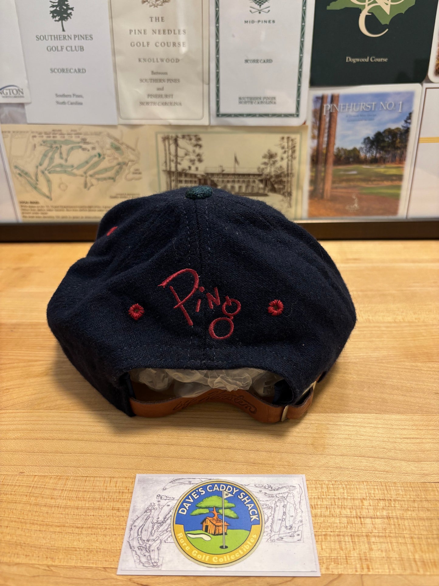 1990s Vintage Ping Tartan Script Hat