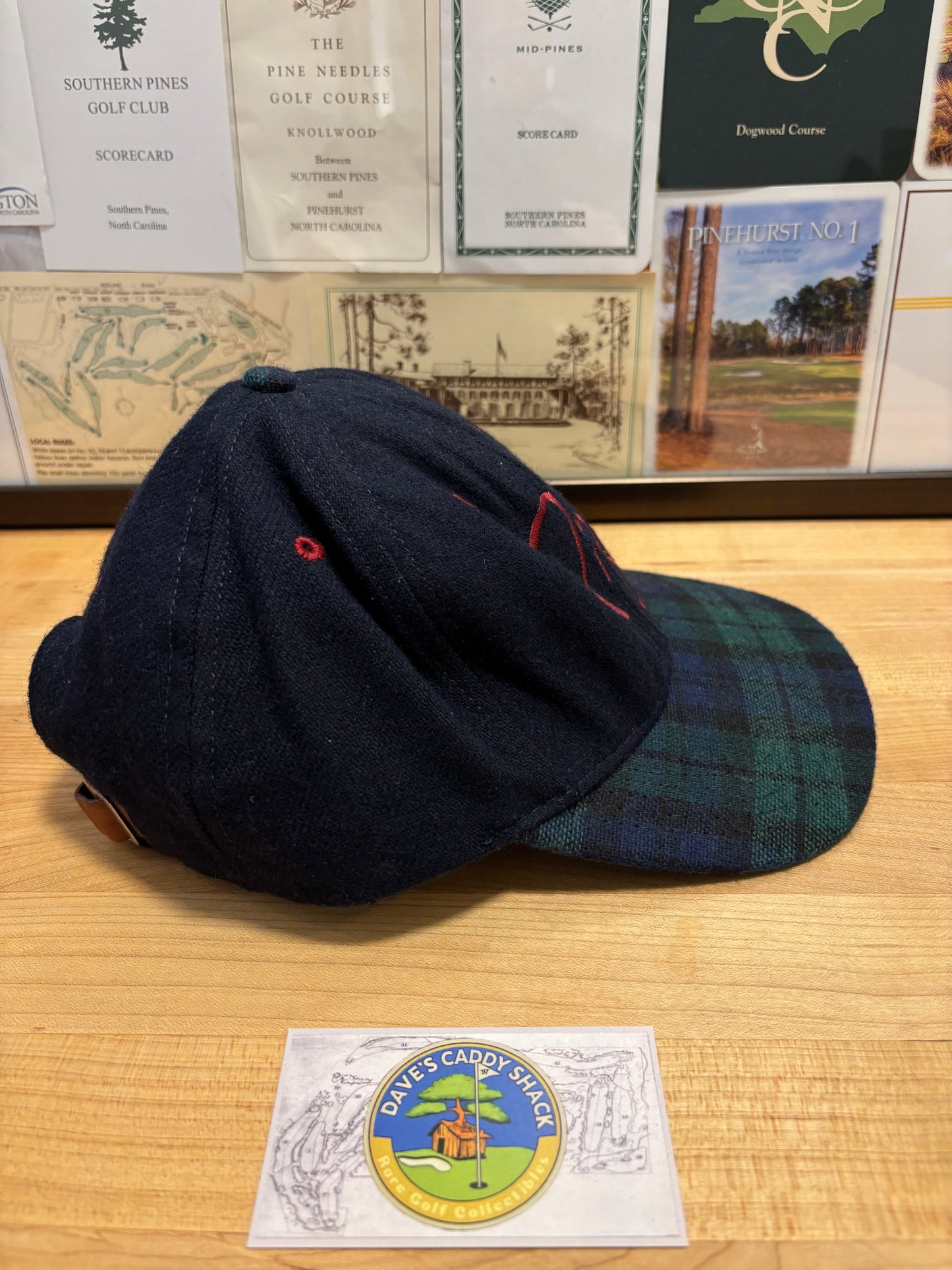 1990s Vintage Ping Tartan Script Hat