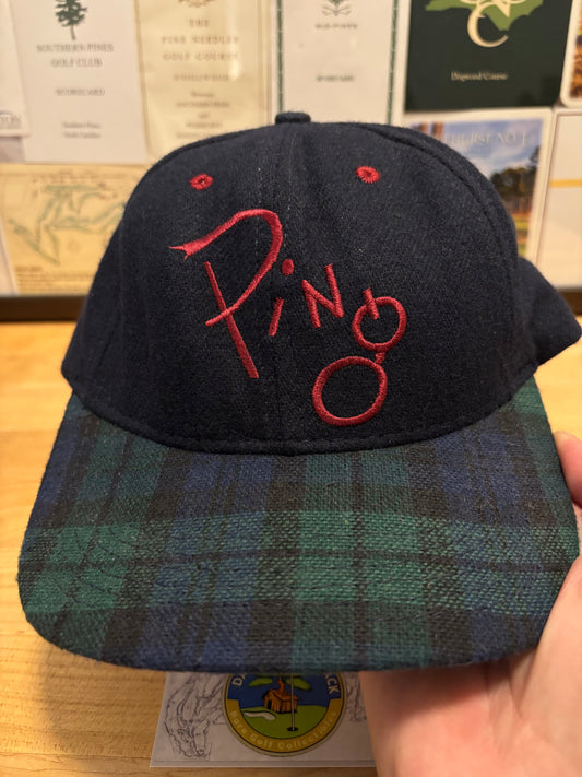 1990s Vintage Ping Tartan Script Hat
