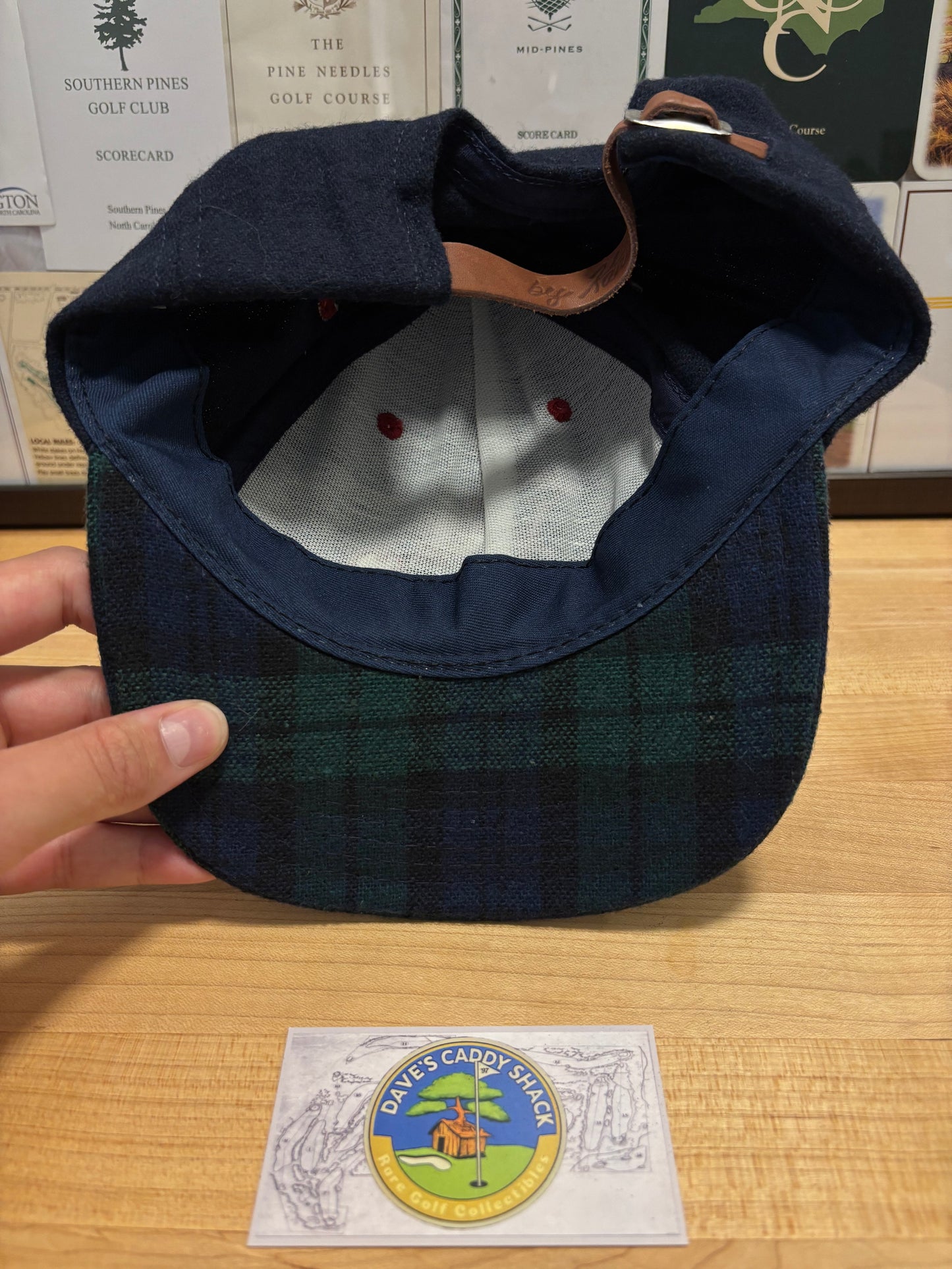 1990s Vintage Ping Tartan Script Hat