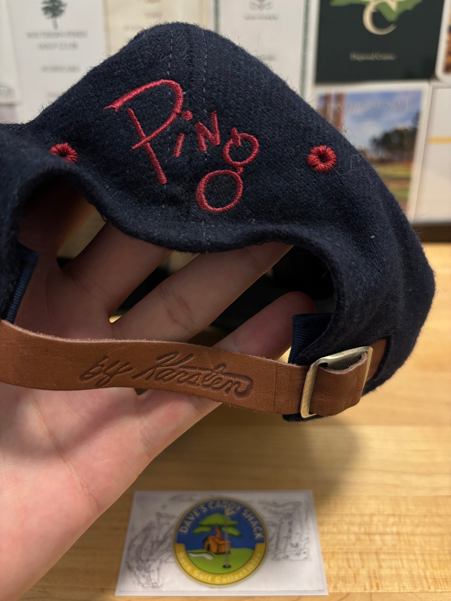 1990s Vintage Ping Tartan Script Hat