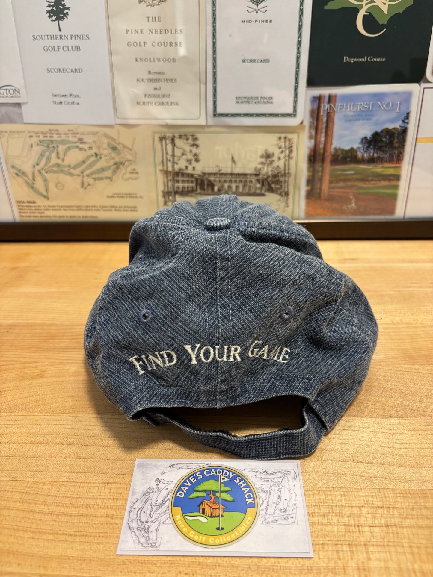 1990s Vintage Taylormade Classic Logo Denim Hat