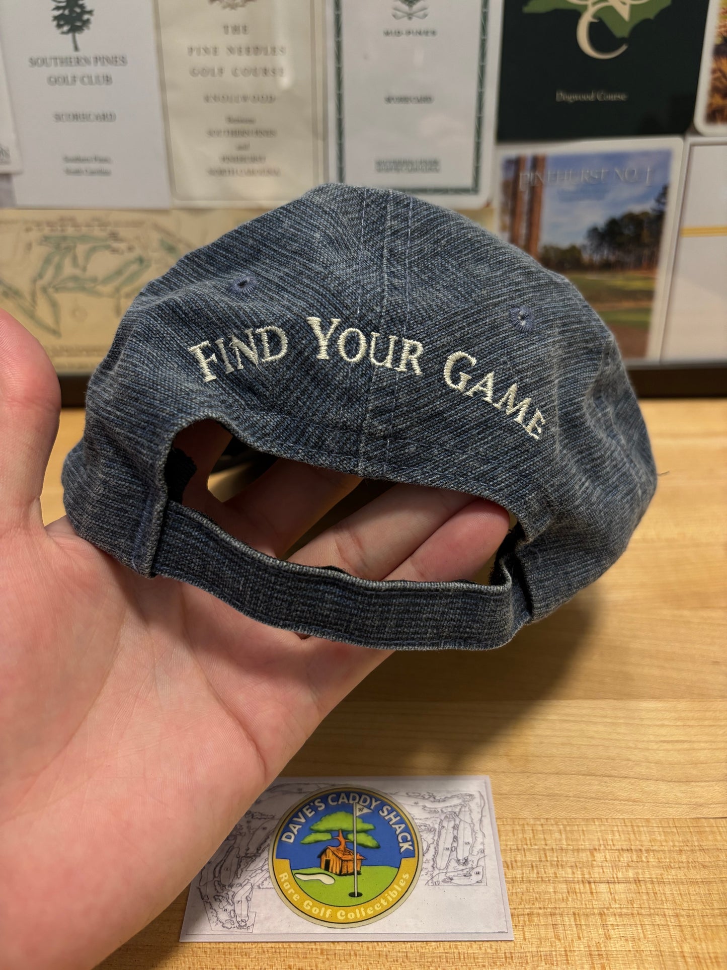 1990s Vintage Taylormade Classic Logo Denim Hat