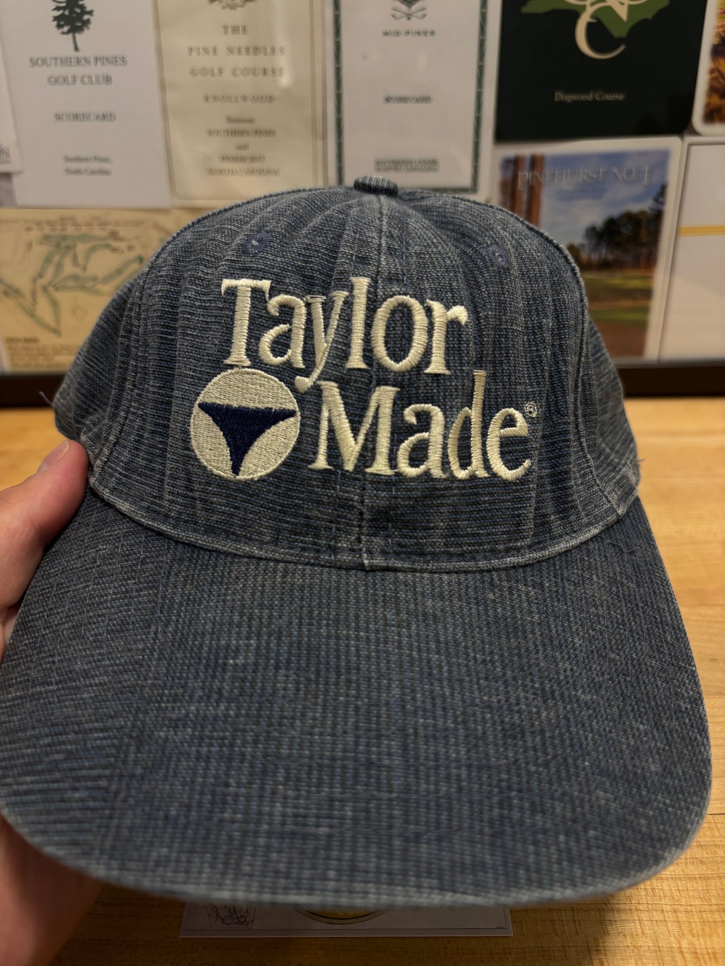 1990s Vintage Taylormade Classic Logo Denim Hat