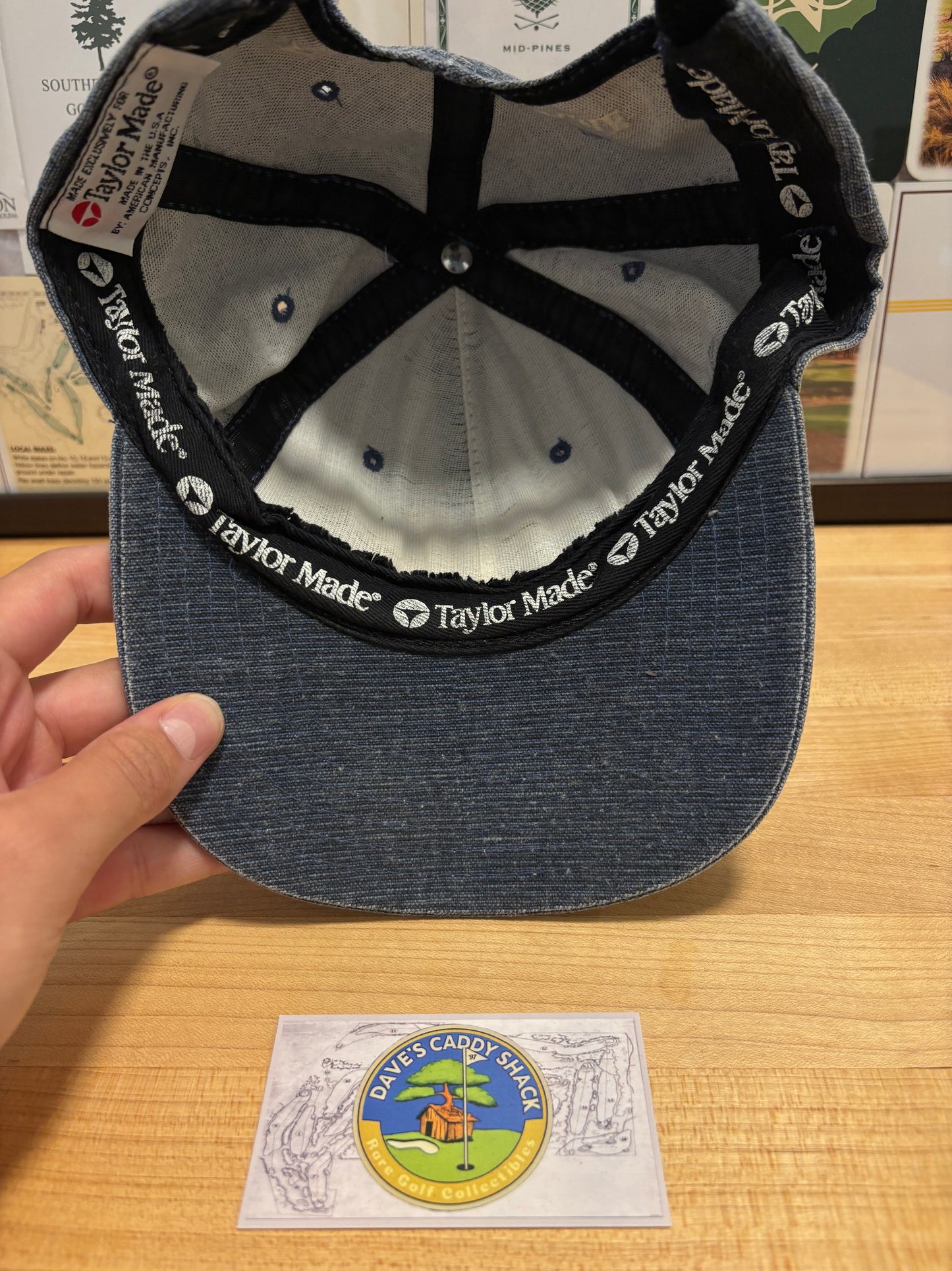 1990s Vintage Taylormade Classic Logo Denim Hat