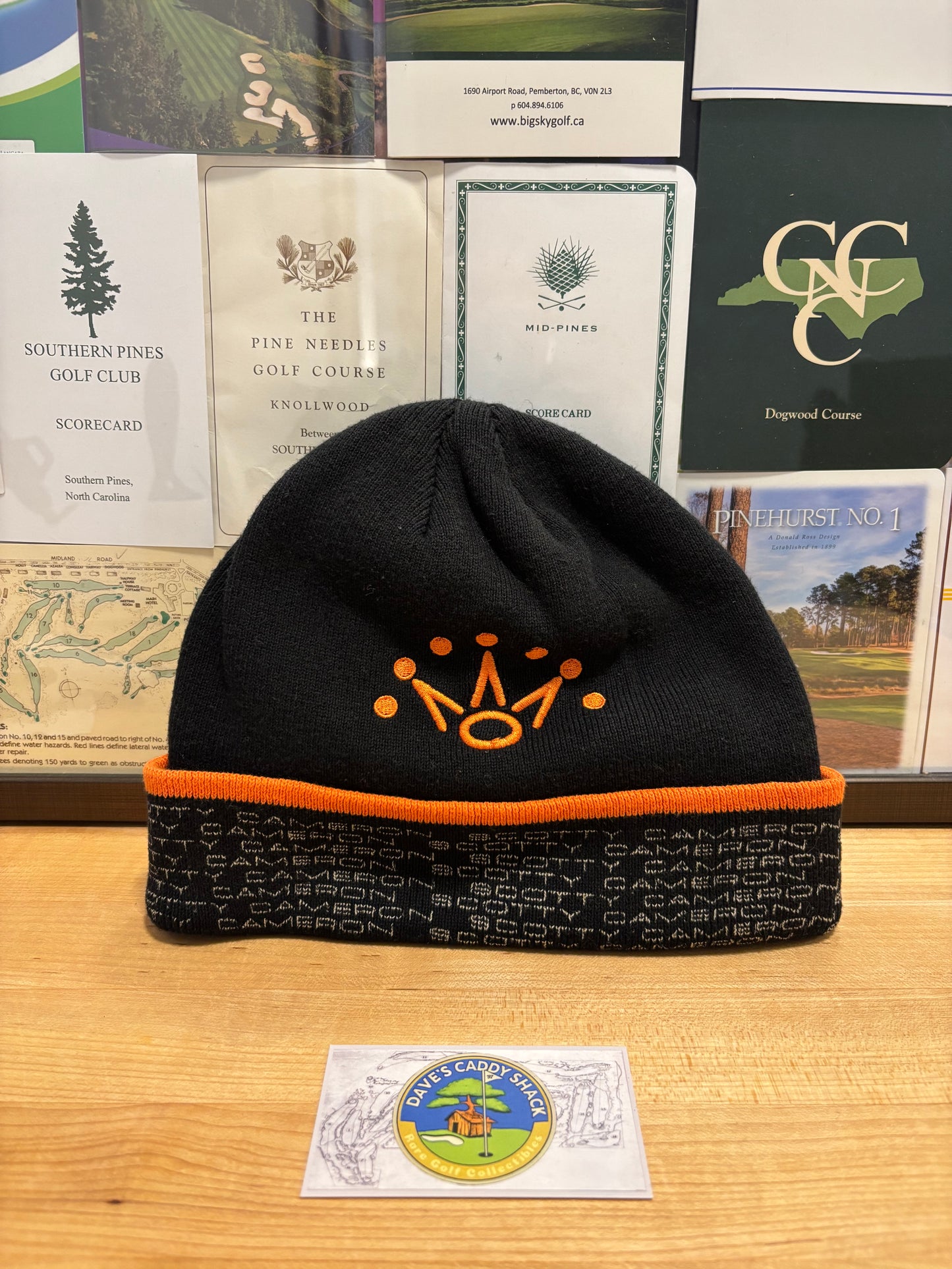 2000s Scotty Cameron Winter Hat/Toque Crown Script Logo Burg