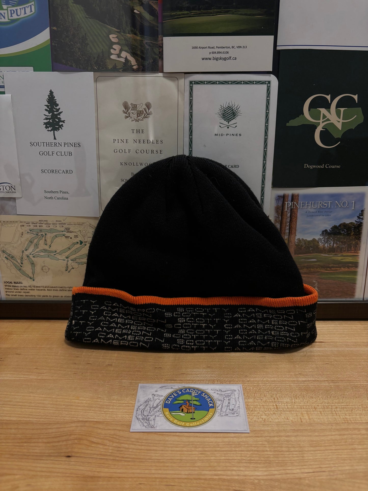 2000s Scotty Cameron Winter Hat/Toque Crown Script Logo Burg