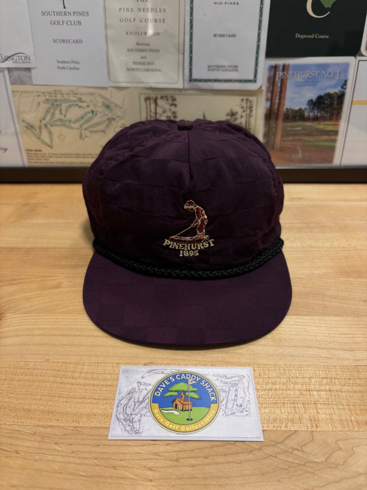 1990s Vintage Pinehurst Imperial Rope Hat Checkered