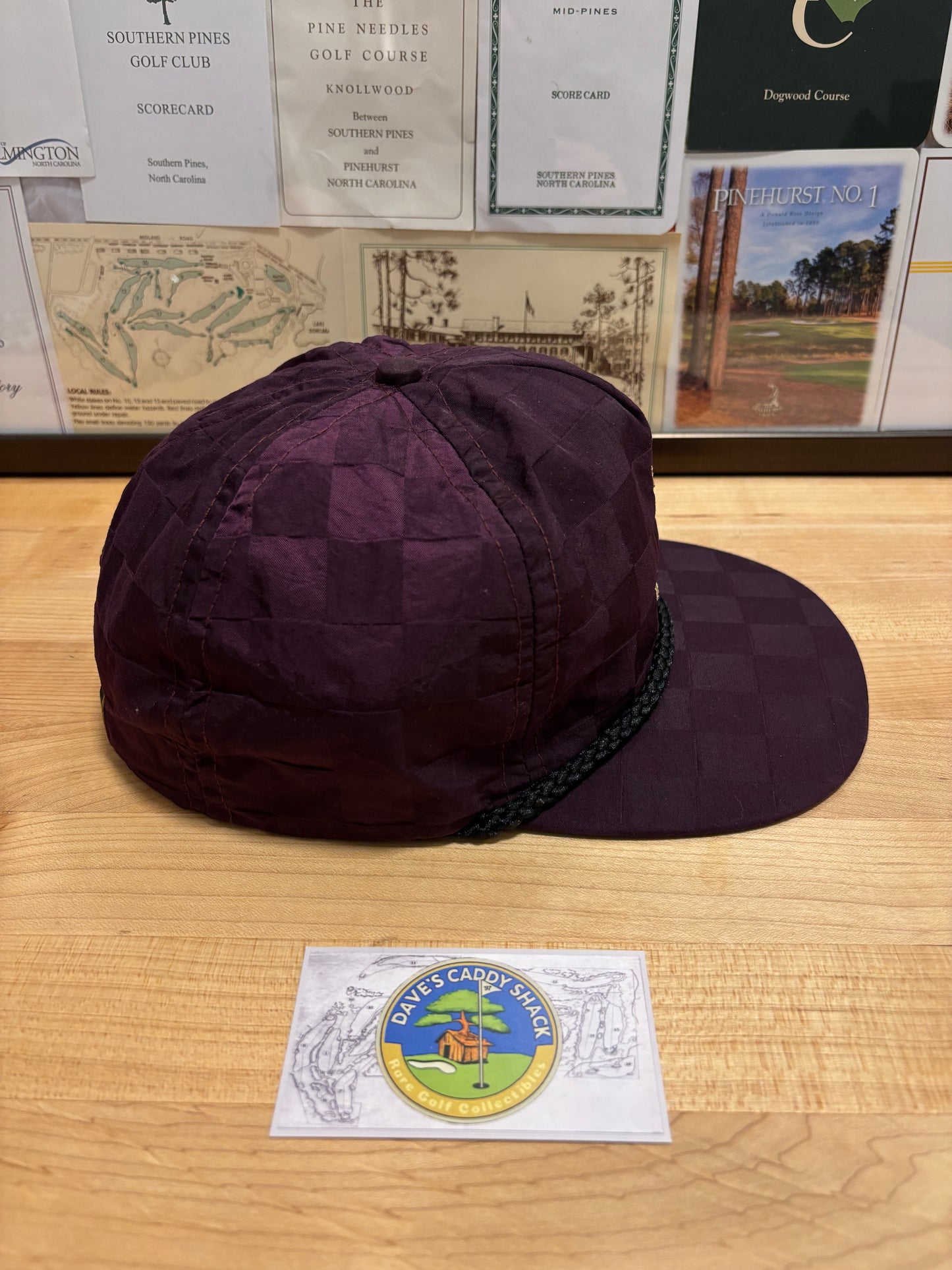 1990s Vintage Pinehurst Imperial Rope Hat Checkered