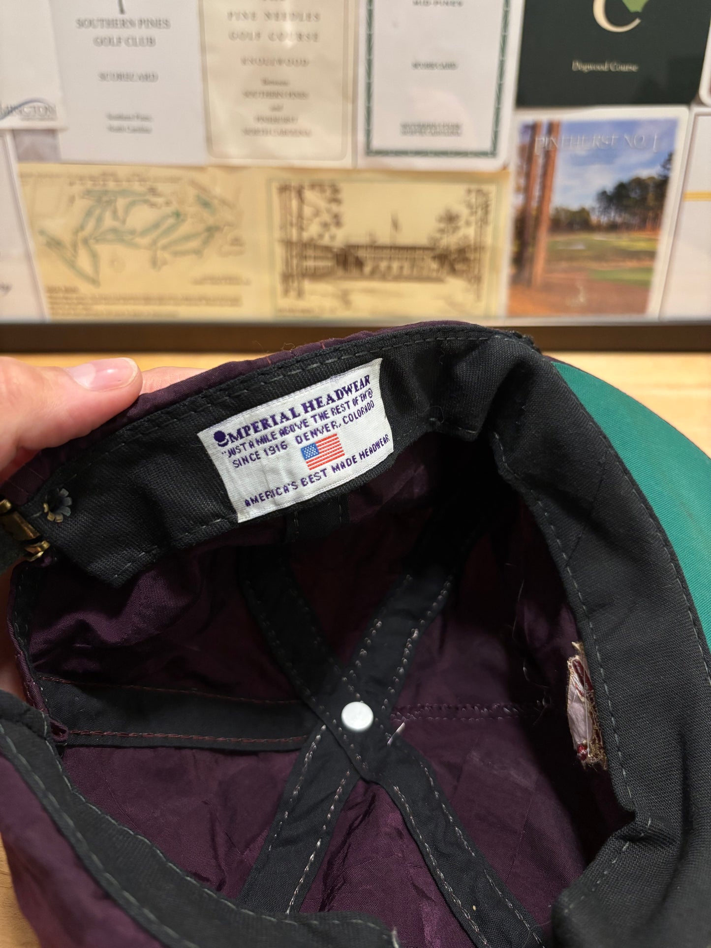 1990s Vintage Pinehurst Imperial Rope Hat Checkered