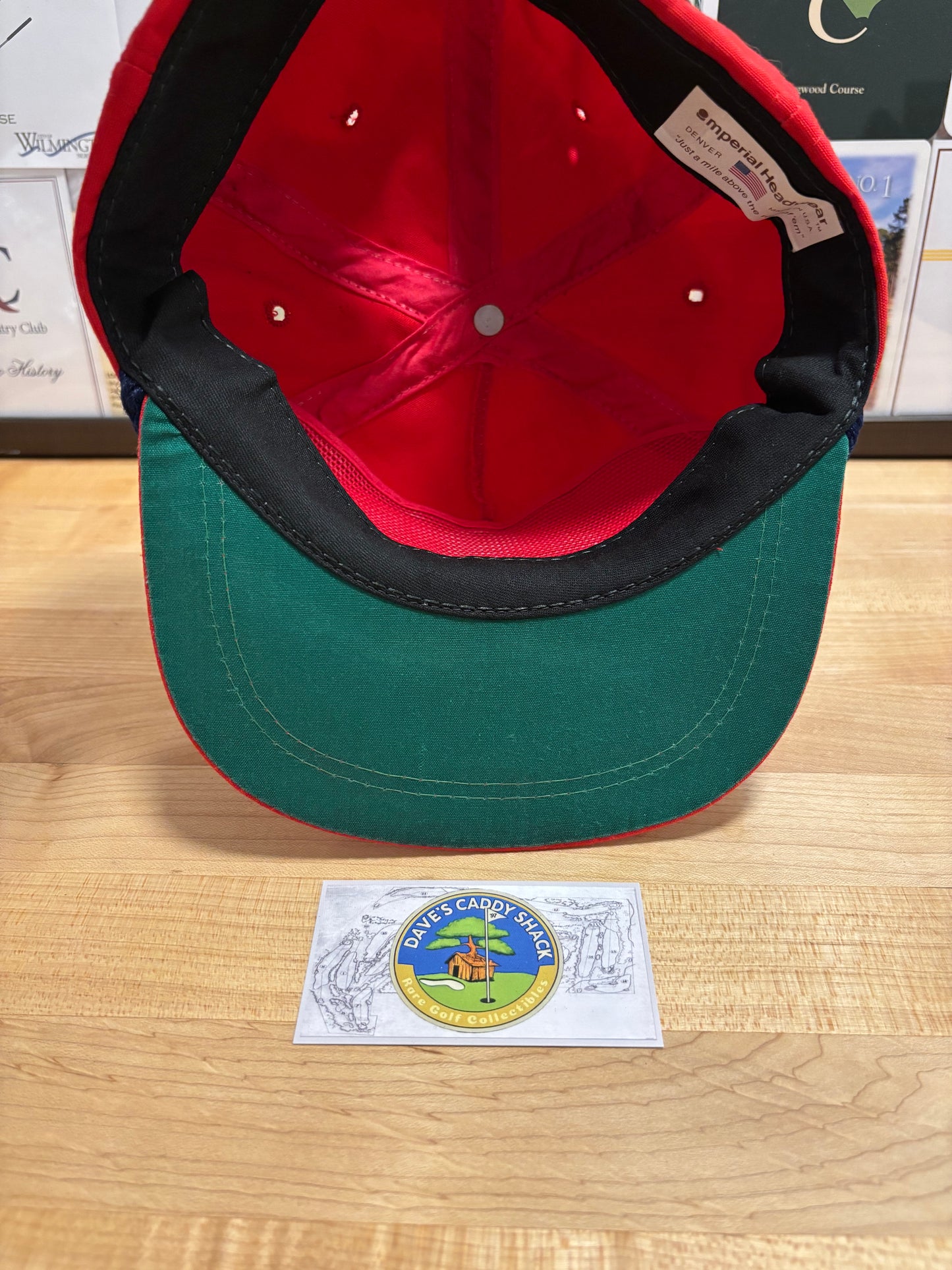 1990s Vintage Pinehurst Imperial Rope Hat Red