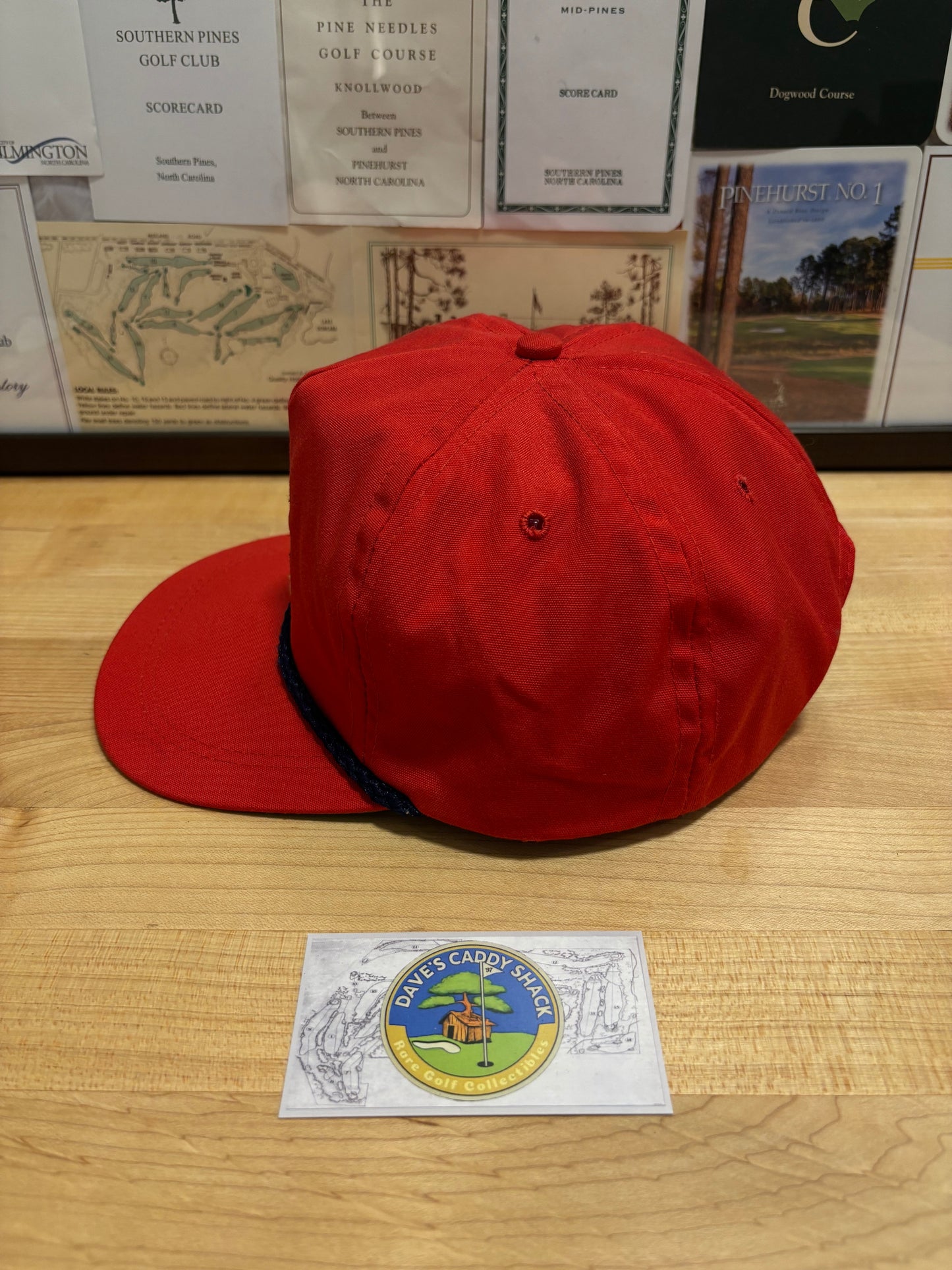 1990s Vintage Pinehurst Imperial Rope Hat Red