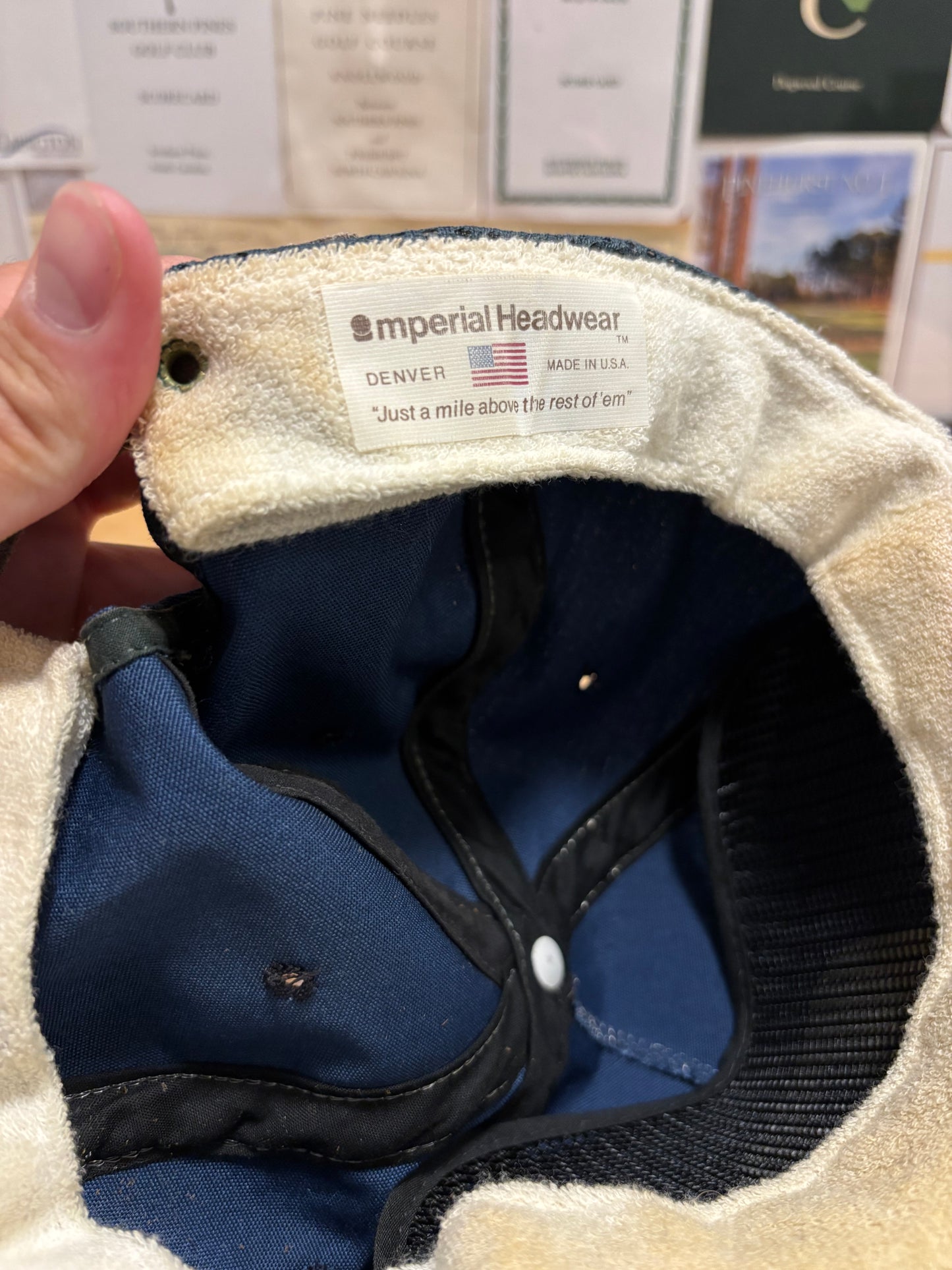 1990s Vintage Pinehurst World Golf Hall of Fame Imperial Rope Hat