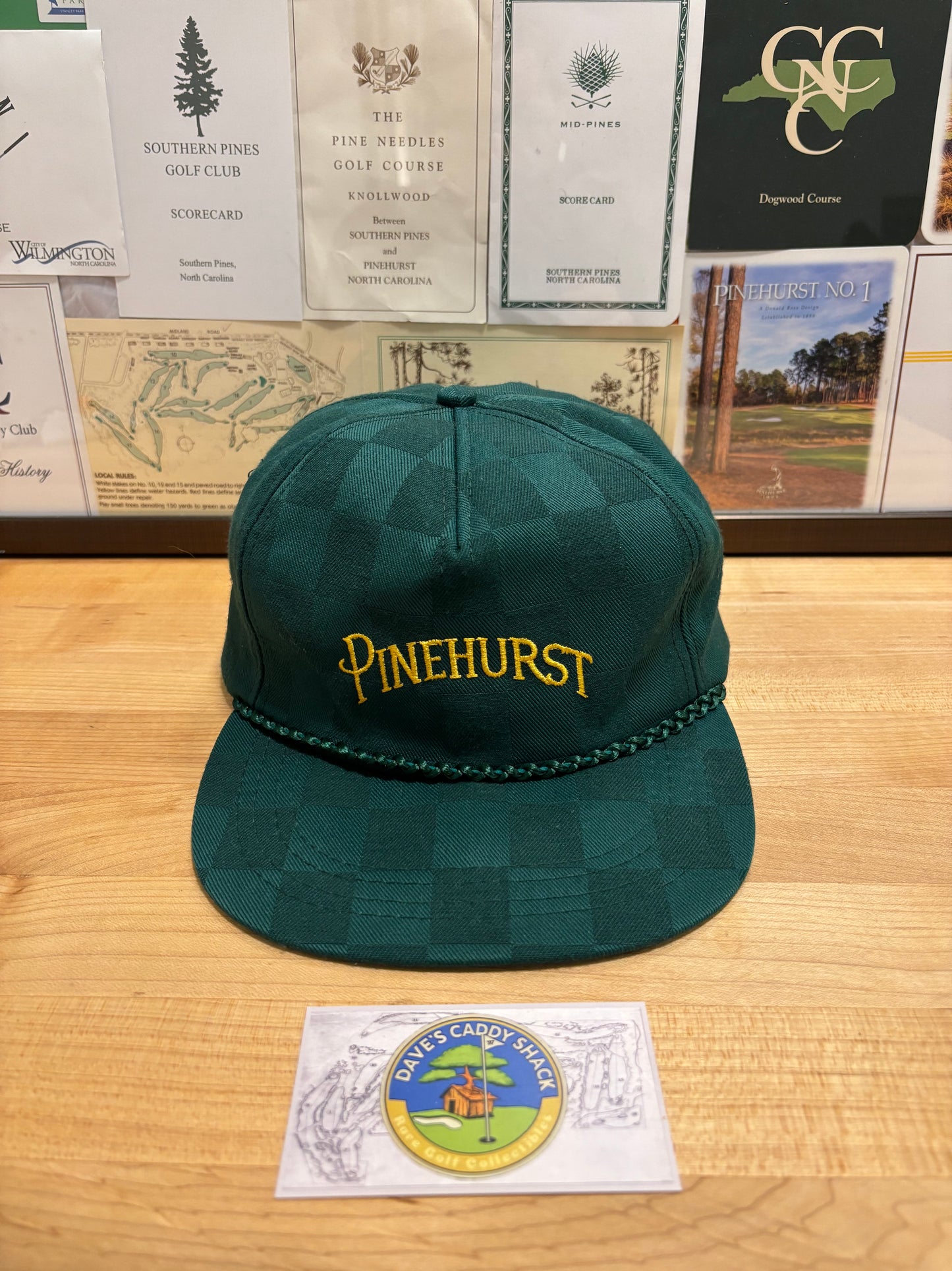 1990s Vintage Pinehurst Derby Script Logo Rope Hat