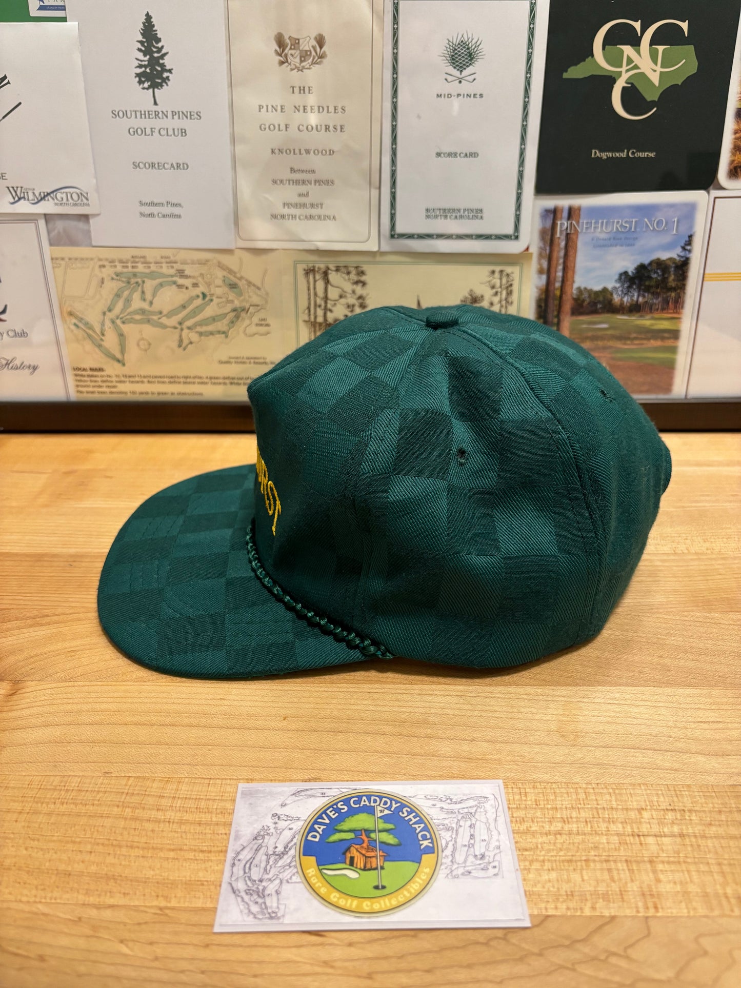 1990s Vintage Pinehurst Derby Script Logo Rope Hat