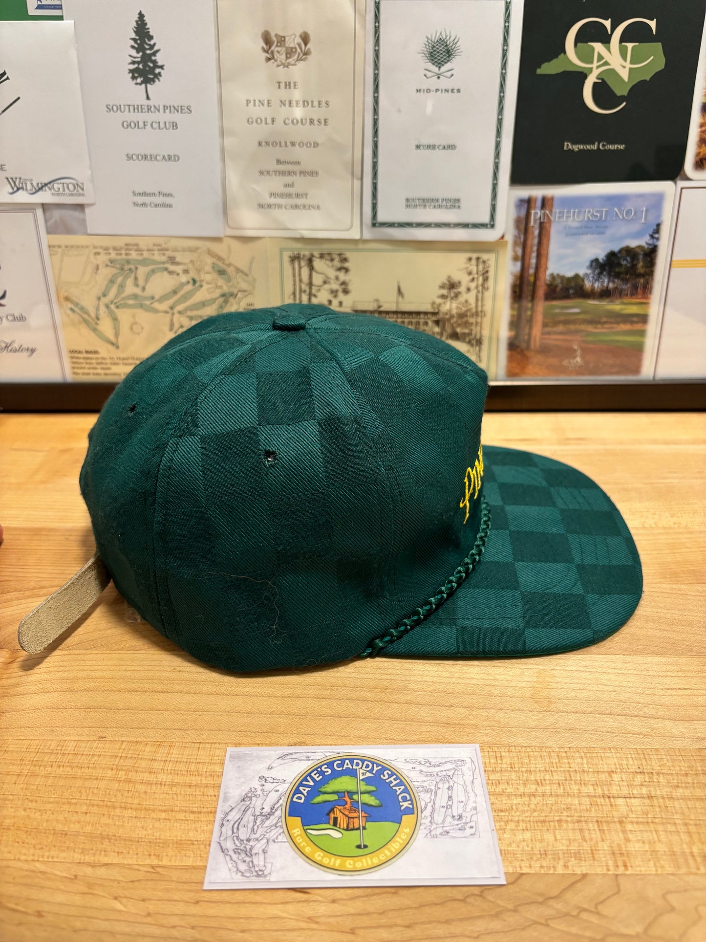 1990s Vintage Pinehurst Derby Script Logo Rope Hat