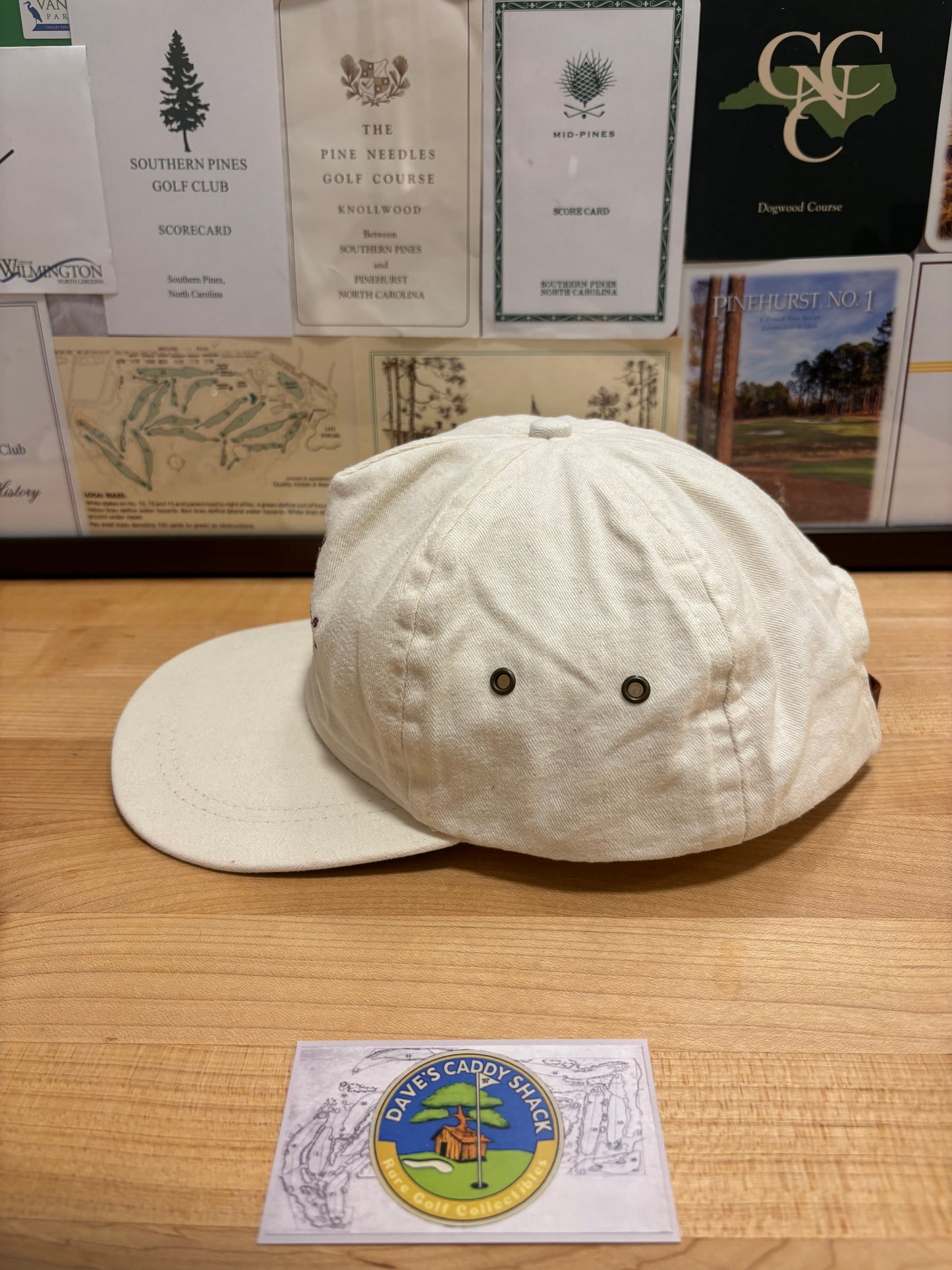 1990s Vintage Pebble Beach Imperial Hat Cream