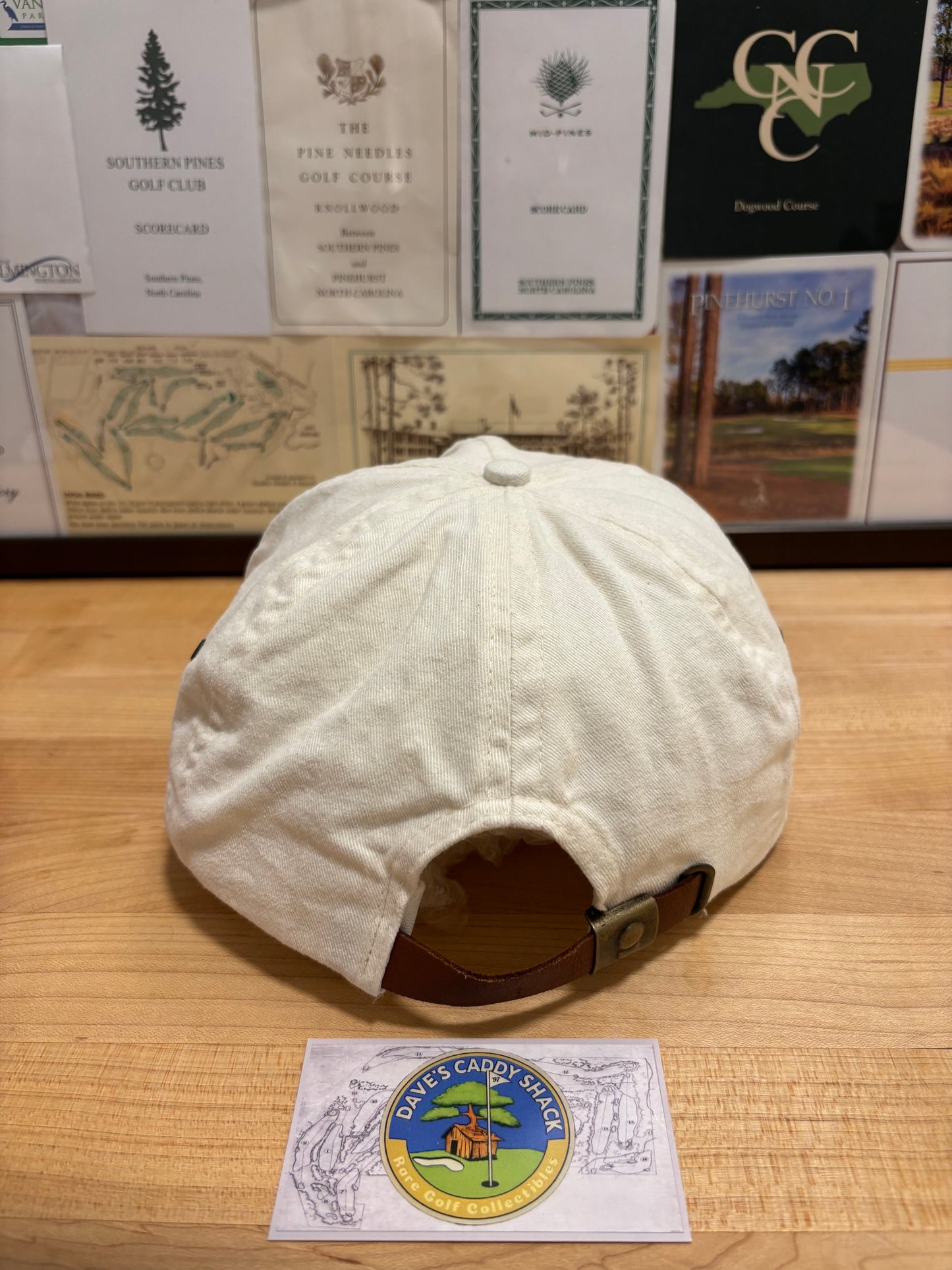 1990s Vintage Pebble Beach Imperial Hat Cream